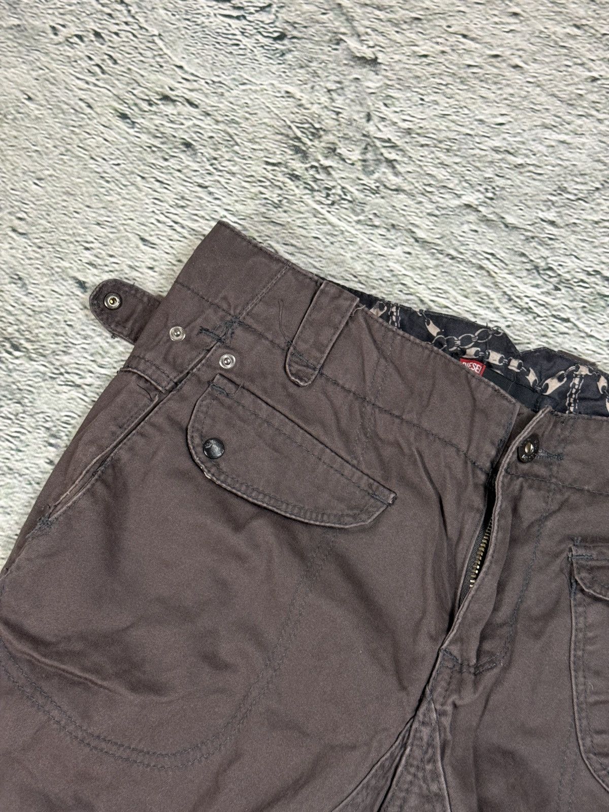 Diesel Diesel Flared Jeans Avant Garde Y2K vintage brown Size 31" - 3 Thumbnail
