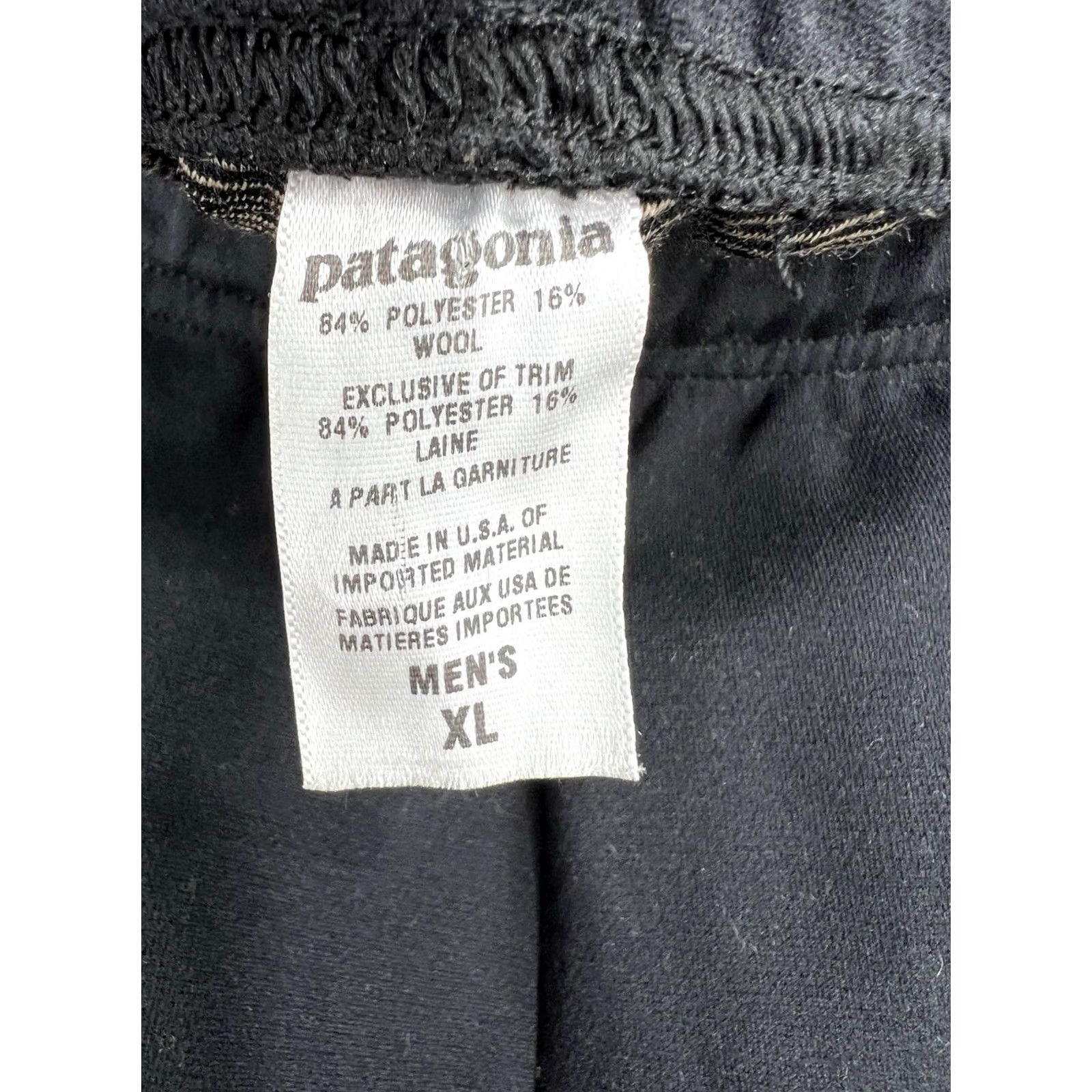 Patagonia VINTAGE Patagonia Mens XL Black Hiking Pants Made In USA Outdoor Camping Running Size US 36 / EU 52 - 3 Thumbnail