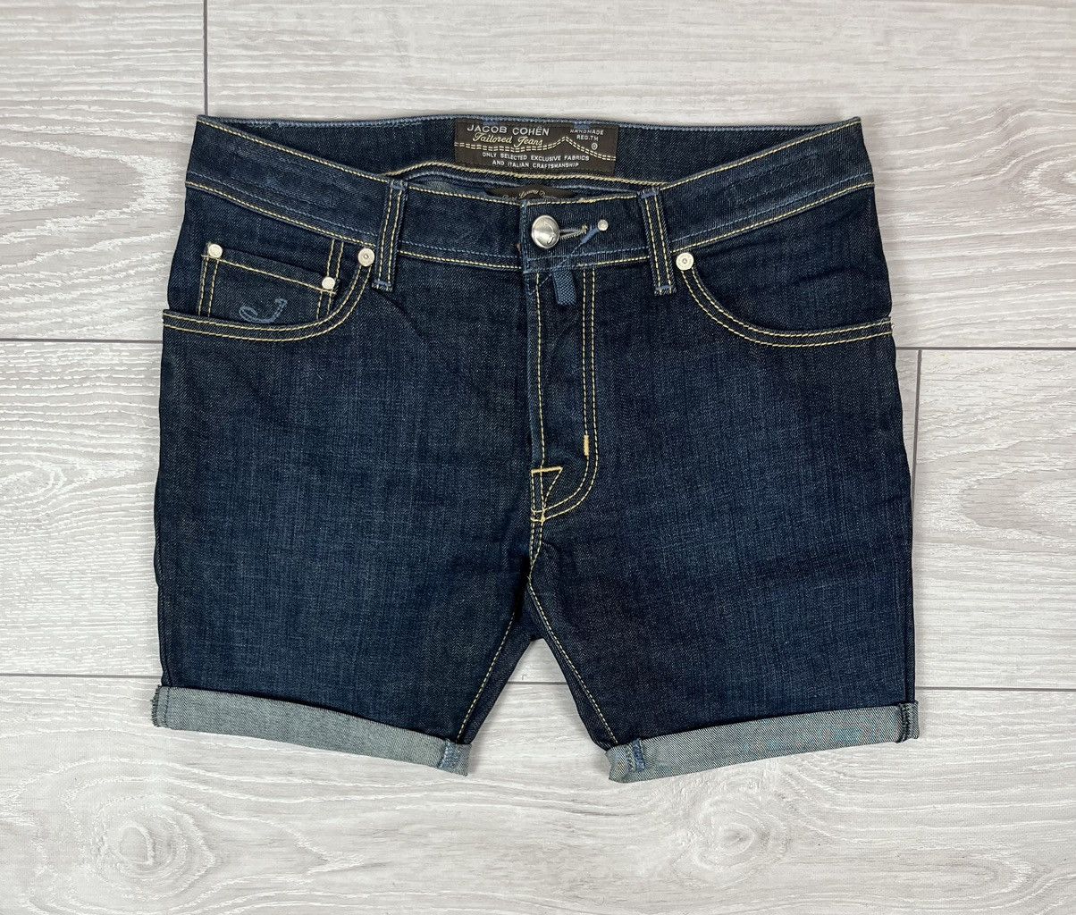 Jacob Cohen Jacob Cohen Luxury Handmade Blue Denim Shorts Size US 32 / EU 48 - 1 Thumbnail