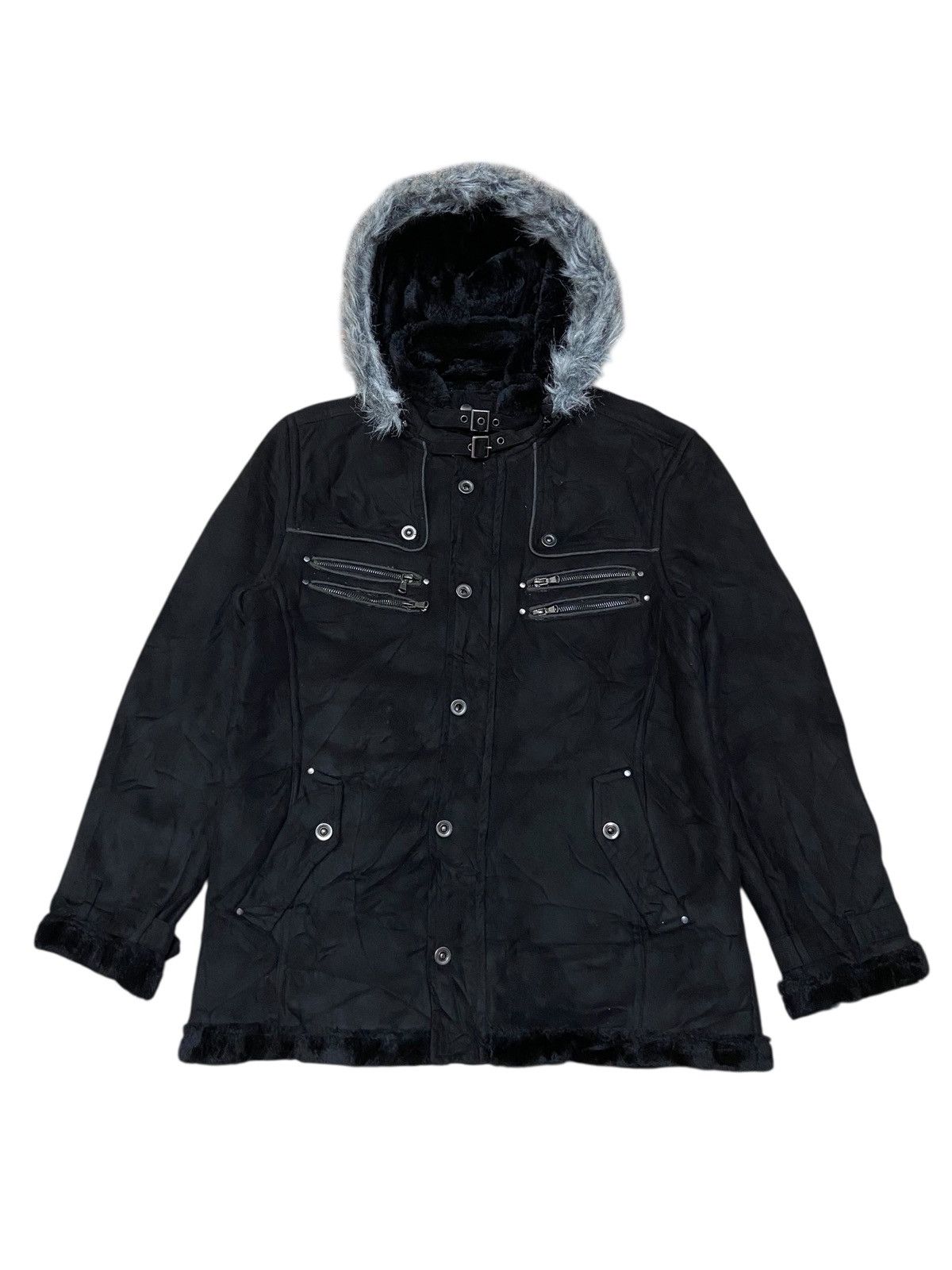 In The Attic Gilevans LGB Style Vtg Multipocket Faux Fur Jacket Size US L / EU 52-54 / 3 - 1 Thumbnail