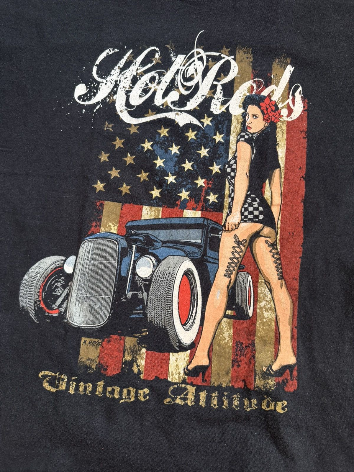 Band Tees Hot Rods nude girl vintage 90s tee tshirts Size US XL / EU 56 / 4 - 5 Thumbnail