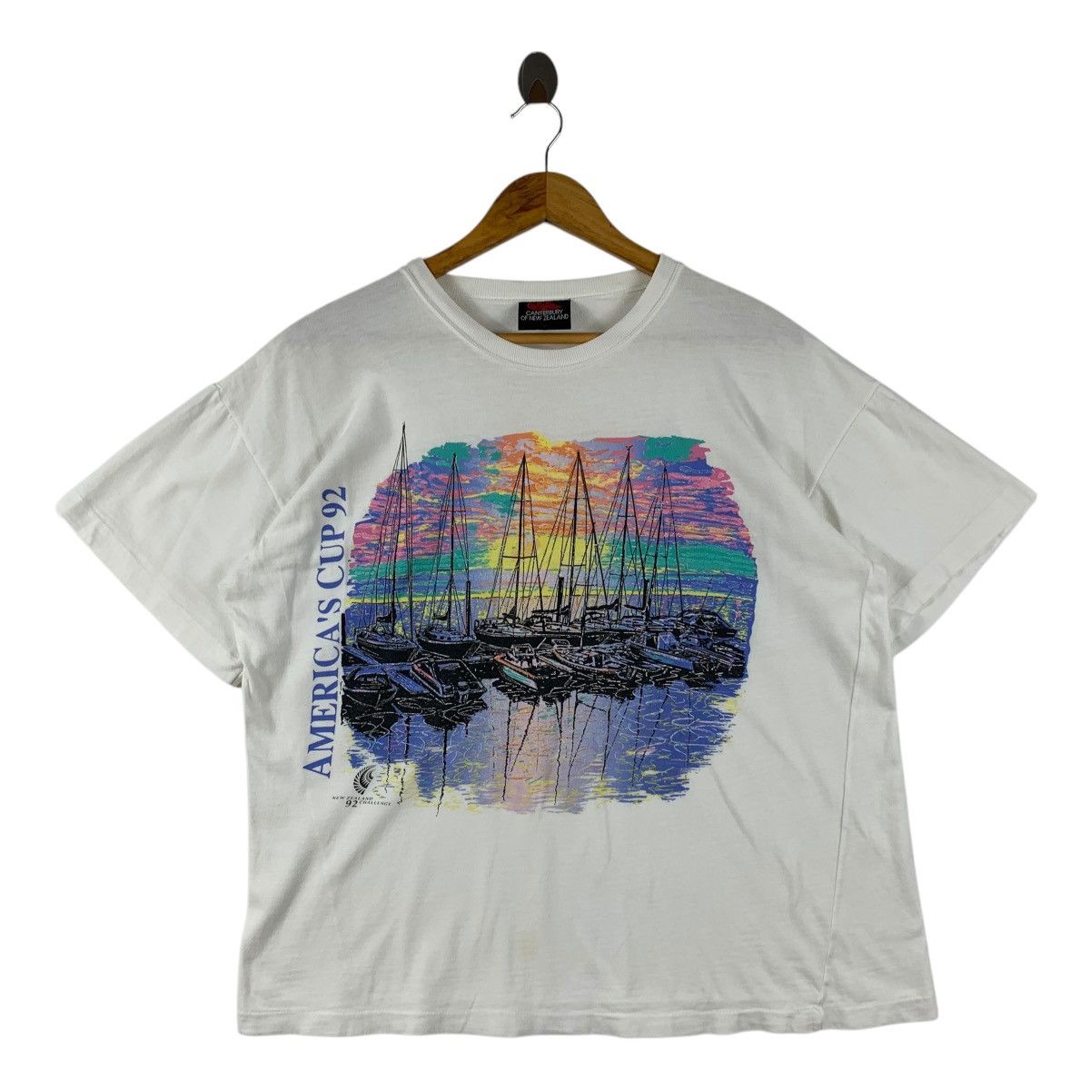 Vintage CANTERBURY america’s cup 92 printed tees