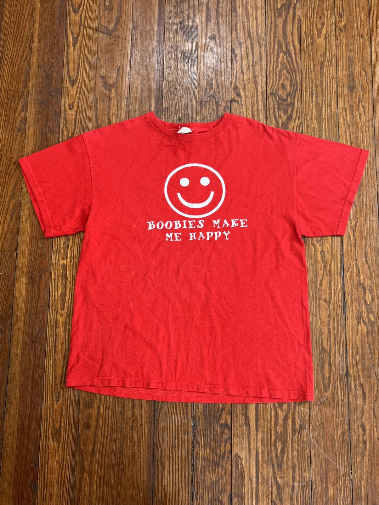 Vintage Vintage Boobies Make Me Happy Tee Size US L / EU 52-54 / 3 - 2 Thumbnail