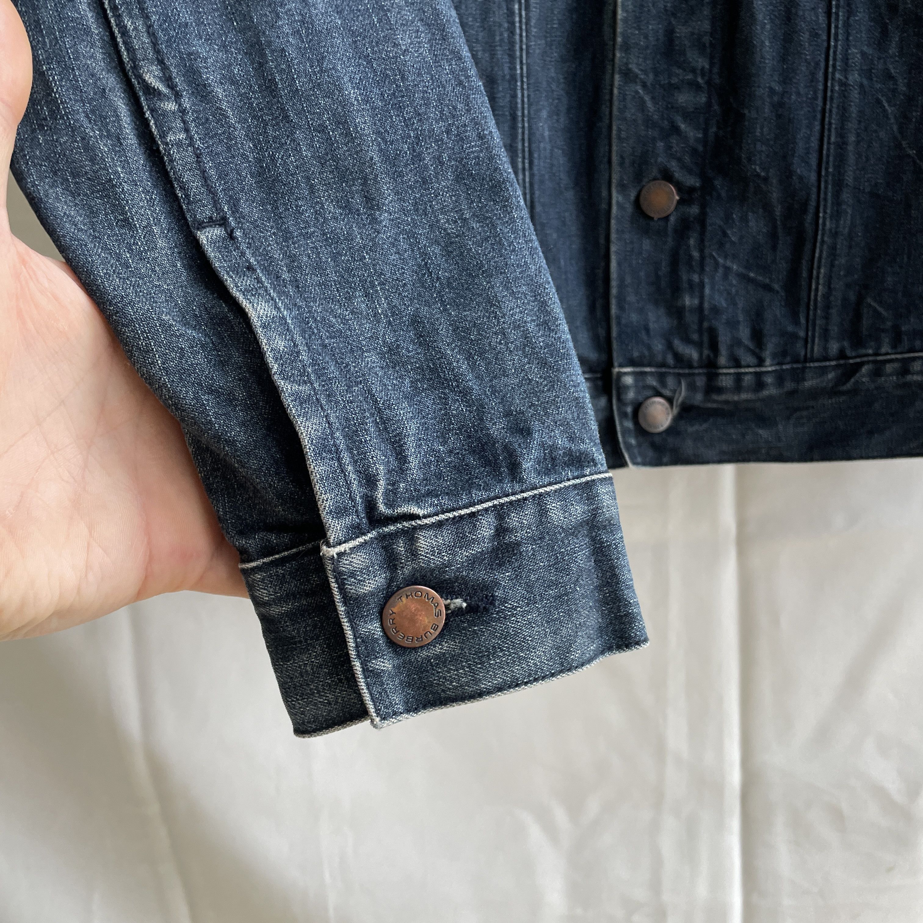 Burberry Thomas Burberry Vintage Denim Trucker Jacket Size S Size US S / EU 44-46 / 1 - 7 Thumbnail