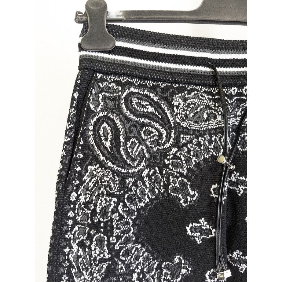 Amiri o1rshd1 Q:2 / Bandana B-Ball Sweatpants & Joggers Black/Grey Size US 32 / EU 48 - 6 Thumbnail