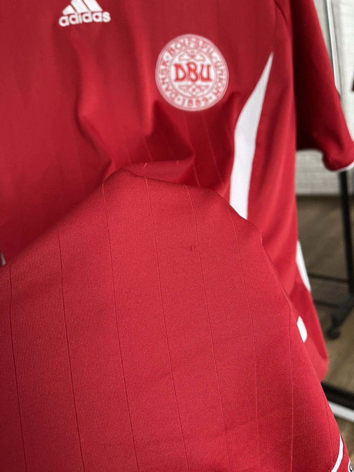 Adidas 2006/2008 Denmark Adidas Soccer Jersey Shirt Vintage Size US L / EU 52-54 / 3 - 14 Thumbnail