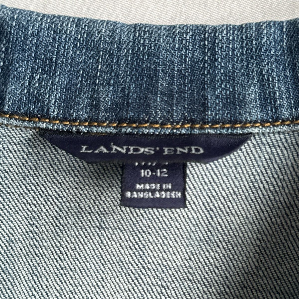 Lands' End Lands’ End Vintage Style Blue Denim Jacket Womens Medium M Size M / US 6-8 / IT 42-44 - 7 Thumbnail