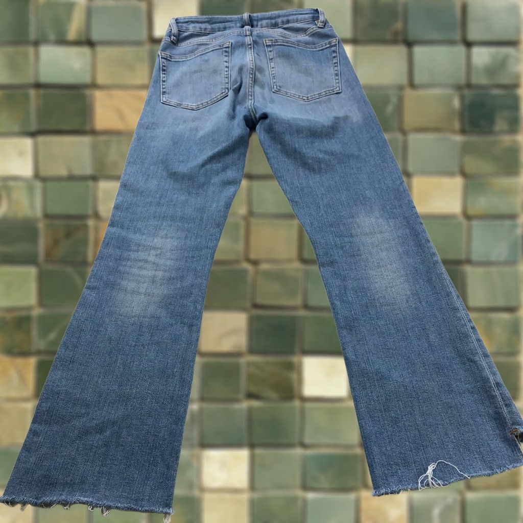 Frame FRAME Jeans Womens 27 Blue Crop Mini Boot Fits 26W 27L Mid Rise Denim Raw Hem Size 27" / US 4 / IT 40 - 1 Thumbnail