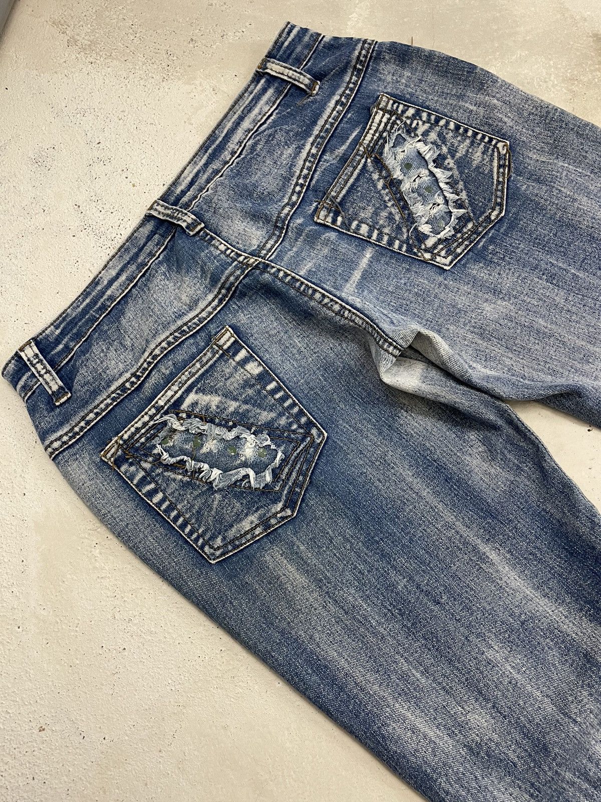 Hysteric Glamour Deep Enzyme Wash Flare Distressed Kapital Style Denim Size 28" / US 6 / IT 42 - 10 Thumbnail