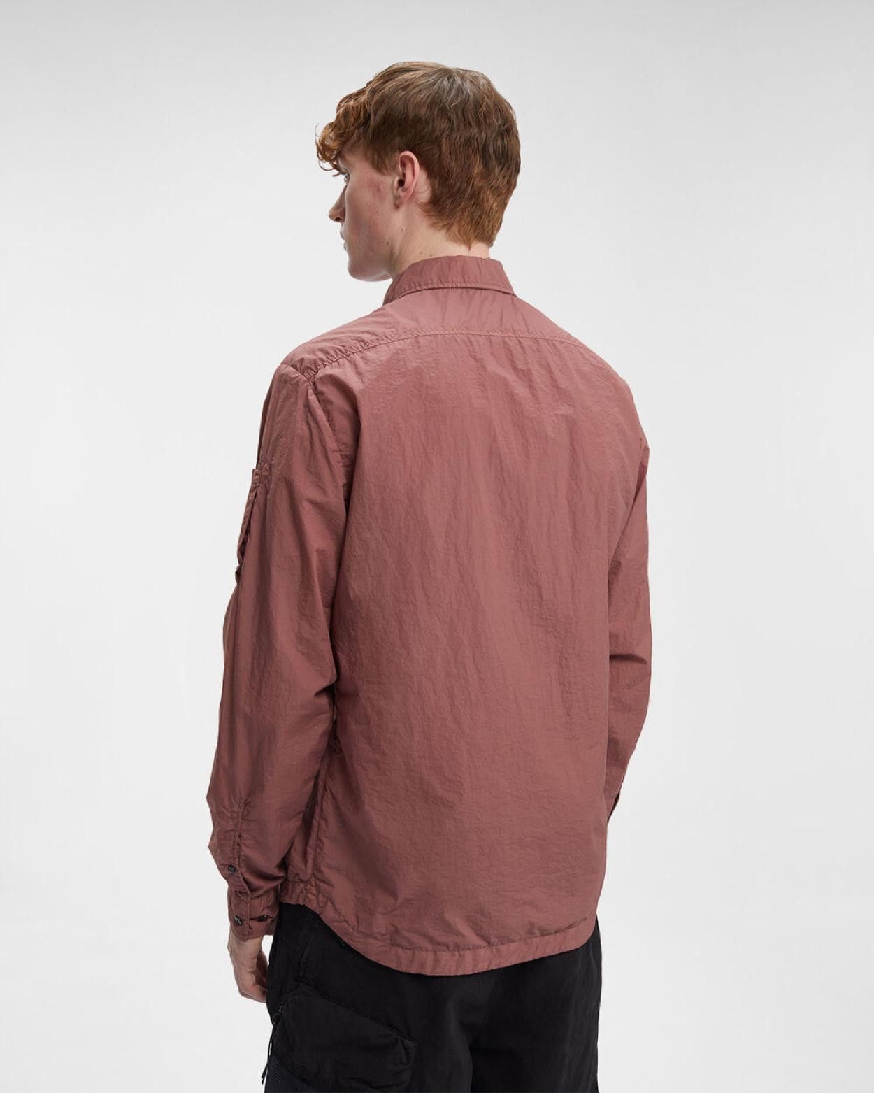 C.P. Company o1y1224 Solid Color Shirt in Brick Red Size US L / EU 52-54 / 3 - 3 Thumbnail