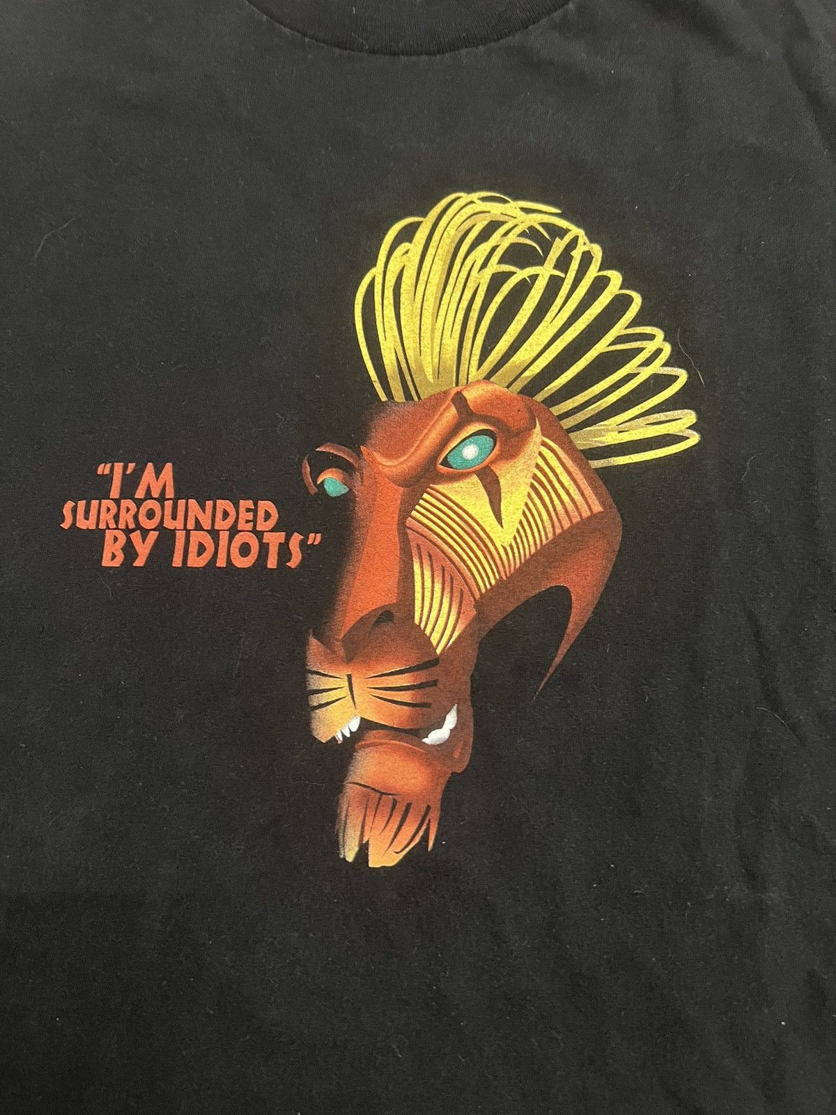 Disney × Vintage 90s Vintage The Lion King I’m surrounded by idiots tee Size US XL / EU 56 / 4 - 2 Thumbnail