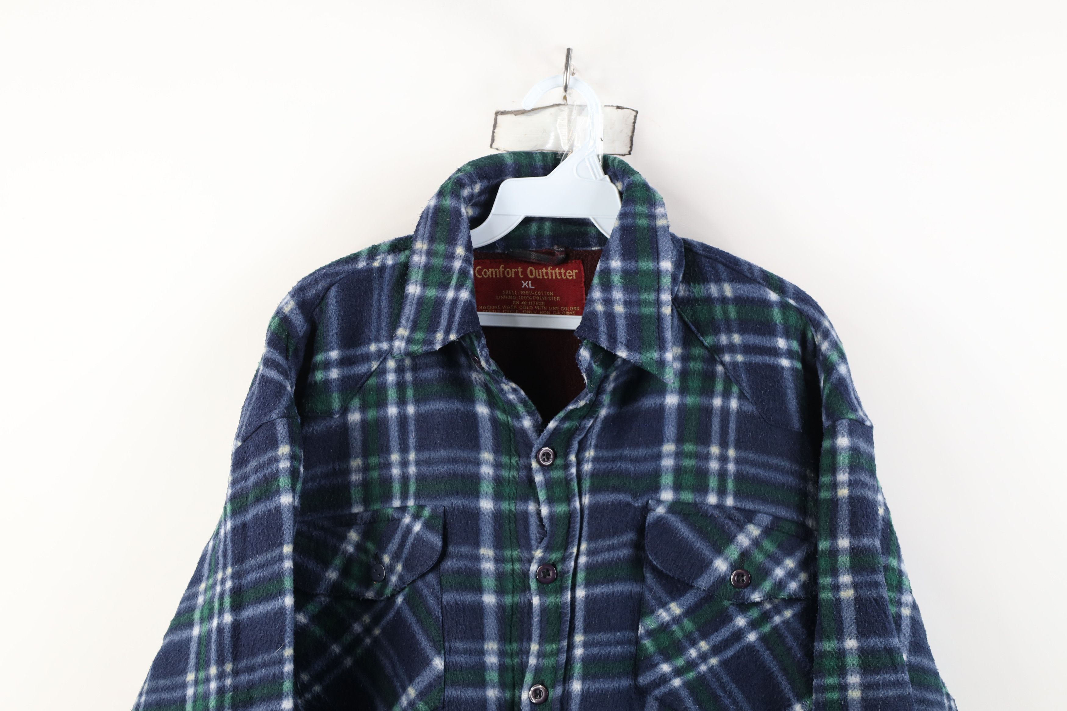 Vintage Vintage 90s Y2K Streetwear Button Shirt Jacket Jac Shirt Size US XL / EU 56 / 4 - 2 Thumbnail