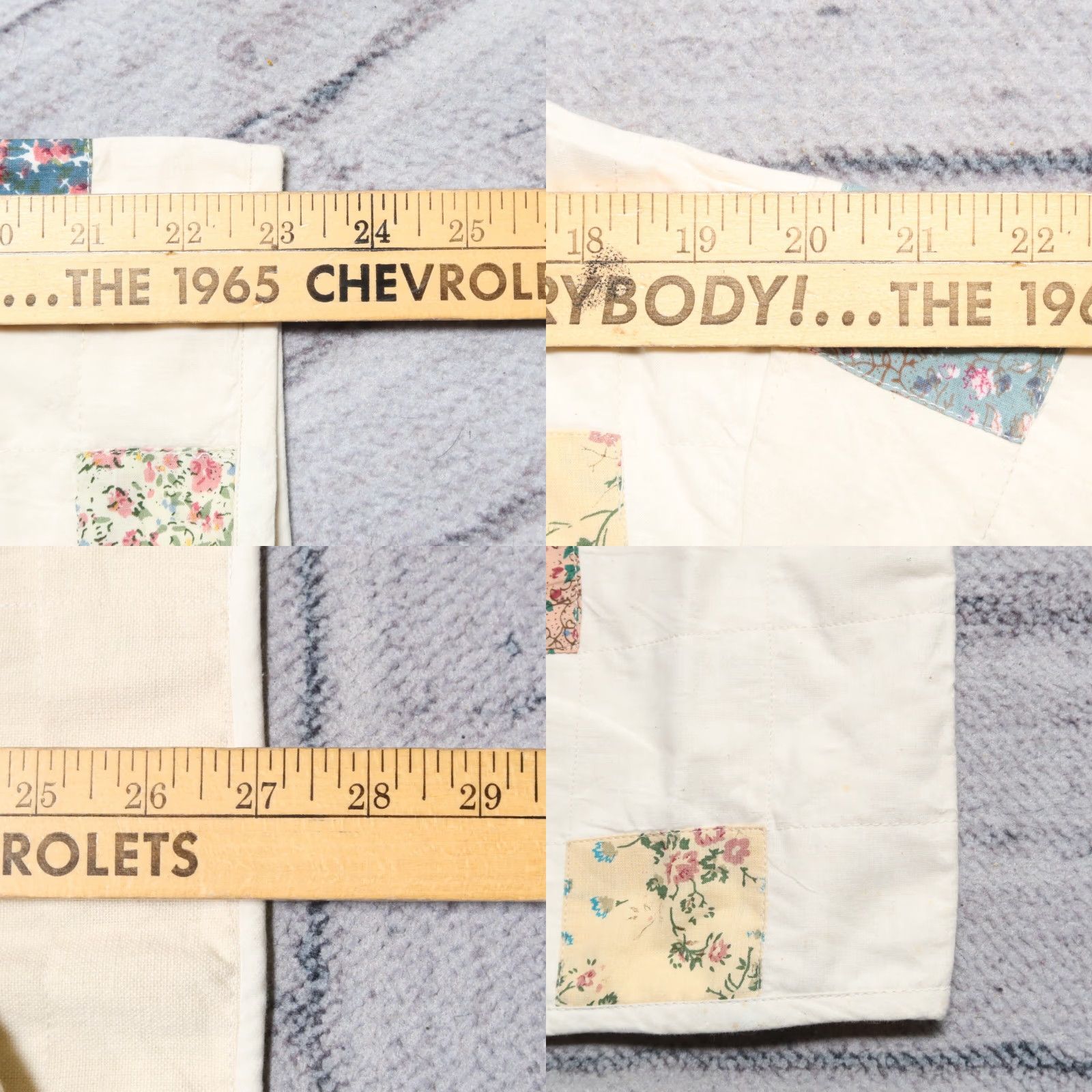 Orvis VINTAGE Orvis Jacket 90s XL White Women Deadstock Patchwork Blanket Size XL / US 12-14 / IT 48-50 - 8 Thumbnail