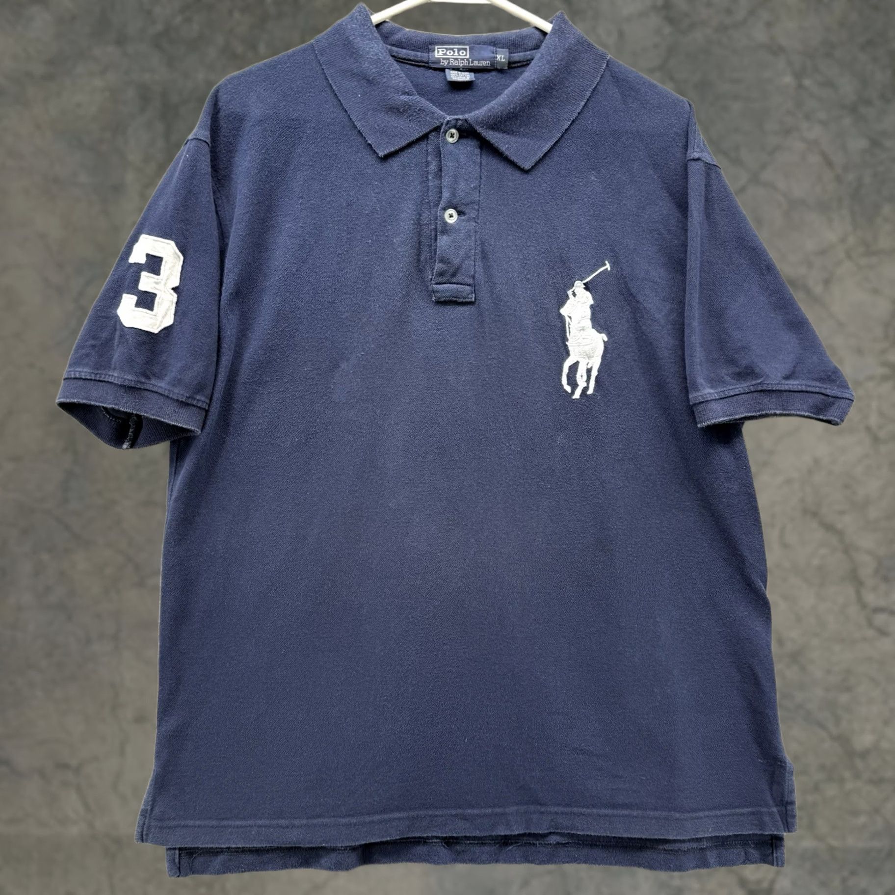 Polo Ralph Lauren Polo Ralph Lauren Polo Shirt Mens XL Blue Big Pony 3 Pique Cotton Casual Golf Shirt Size US XL / EU 56 / 4 - 1 Thumbnail