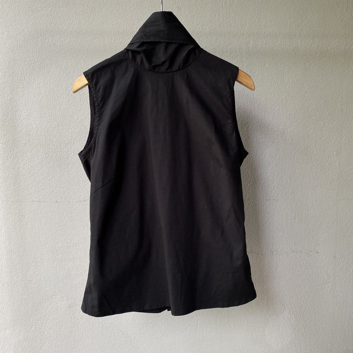 Japanese Brand ATSURO TAYAMA A/T Black Sleeveless Blouse with Large Bow Size S / US 4 / IT 40 - 12 Thumbnail