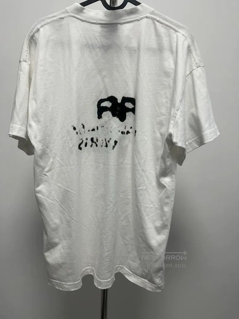 Balenciaga Balenciaga White Splatter Short Sleeve T-Shirt Size US S / EU 44-46 / 1 - 4 Thumbnail