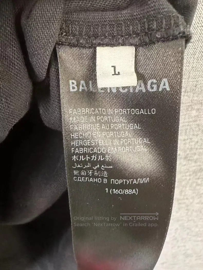 Balenciaga Balenciaga Distressed Short Sleeve Size US S / EU 44-46 / 1 - 4 Thumbnail