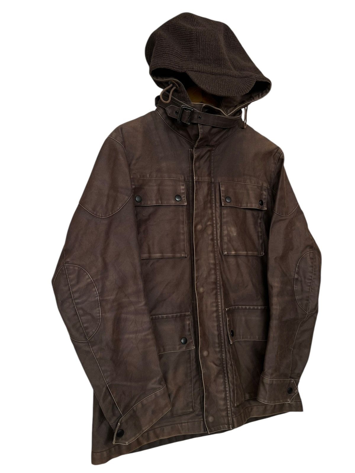 Mackintosh Mackintosh Multipocket Zipper Brown Hoodie Jacket Size US M / EU 48-50 / 2 - 3 Thumbnail