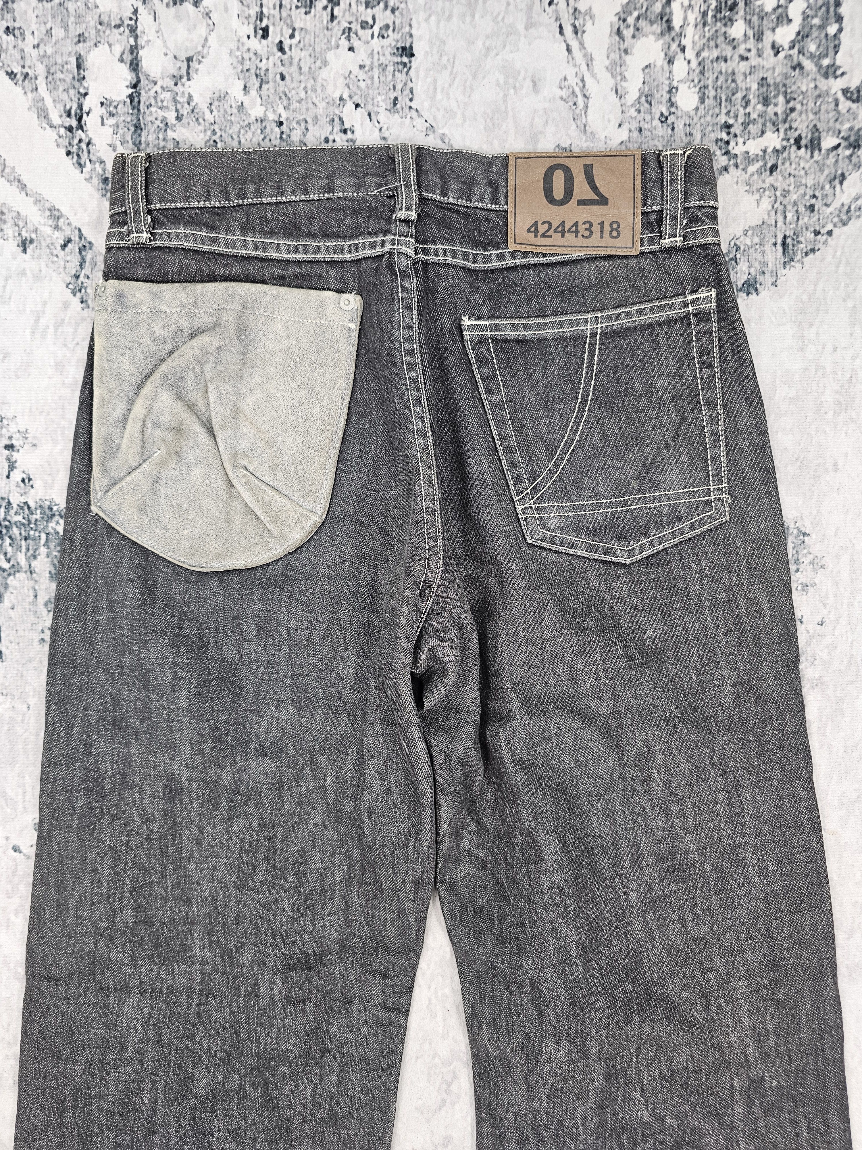 Comme Ca Ism COMME CA DU MODE 4244318 Leather Pocket Jeans JB024 Size US 30 / EU 46 - 8 Thumbnail