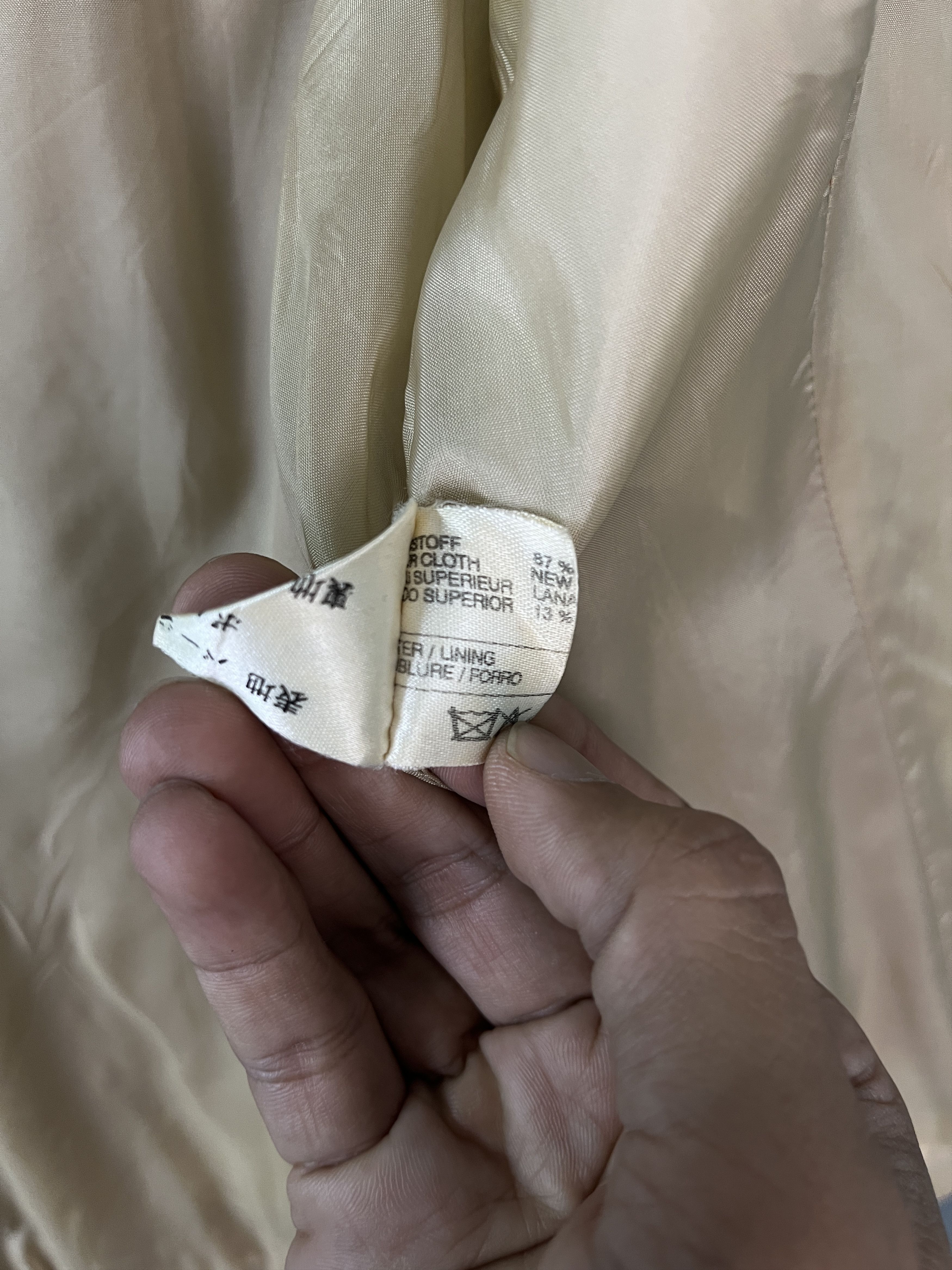 Cerruti 1881 Cerruti 1881 New Wool Beige Button Up Jacket Size XS / US 0-2 / IT 36-38 - 9 Thumbnail