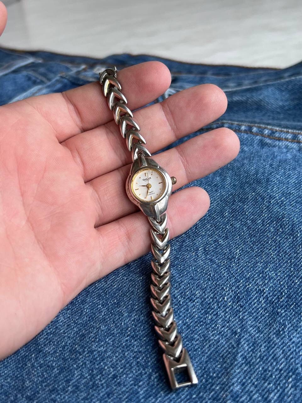 Japanese Brand × Vintage Vintage Q&Q Japanese style futuristic Link ⛓ Steel Watch Size ONE SIZE - 3 Thumbnail