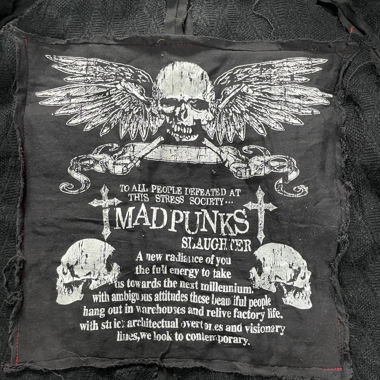 If Six Was Nine × Vintage VINTAGE Y2K MAD PUNKS VERY RARE ZIP SWEATER HYPE VAMP Size US L / EU 52-54 / 3 - 9 Thumbnail