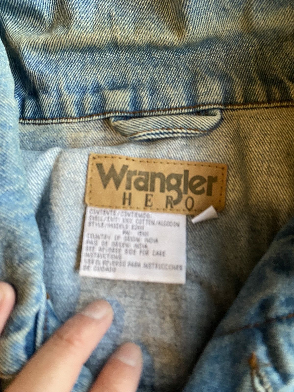 Vintage × Wrangler Vintage Wrangler Denim Jacket Size US XL / EU 56 / 4 - 3 Thumbnail