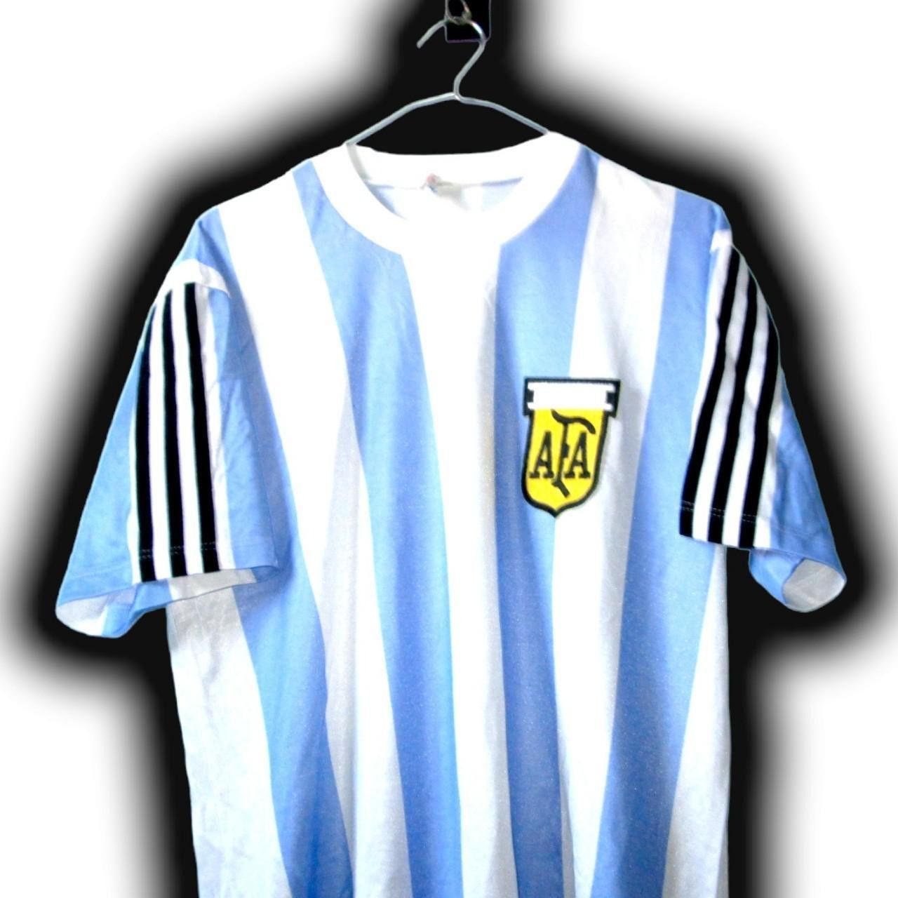 Adidas Argentina 1976 1977 1978 Home Shirt Jersey Size US L / EU 52-54 / 3 - 1 Thumbnail