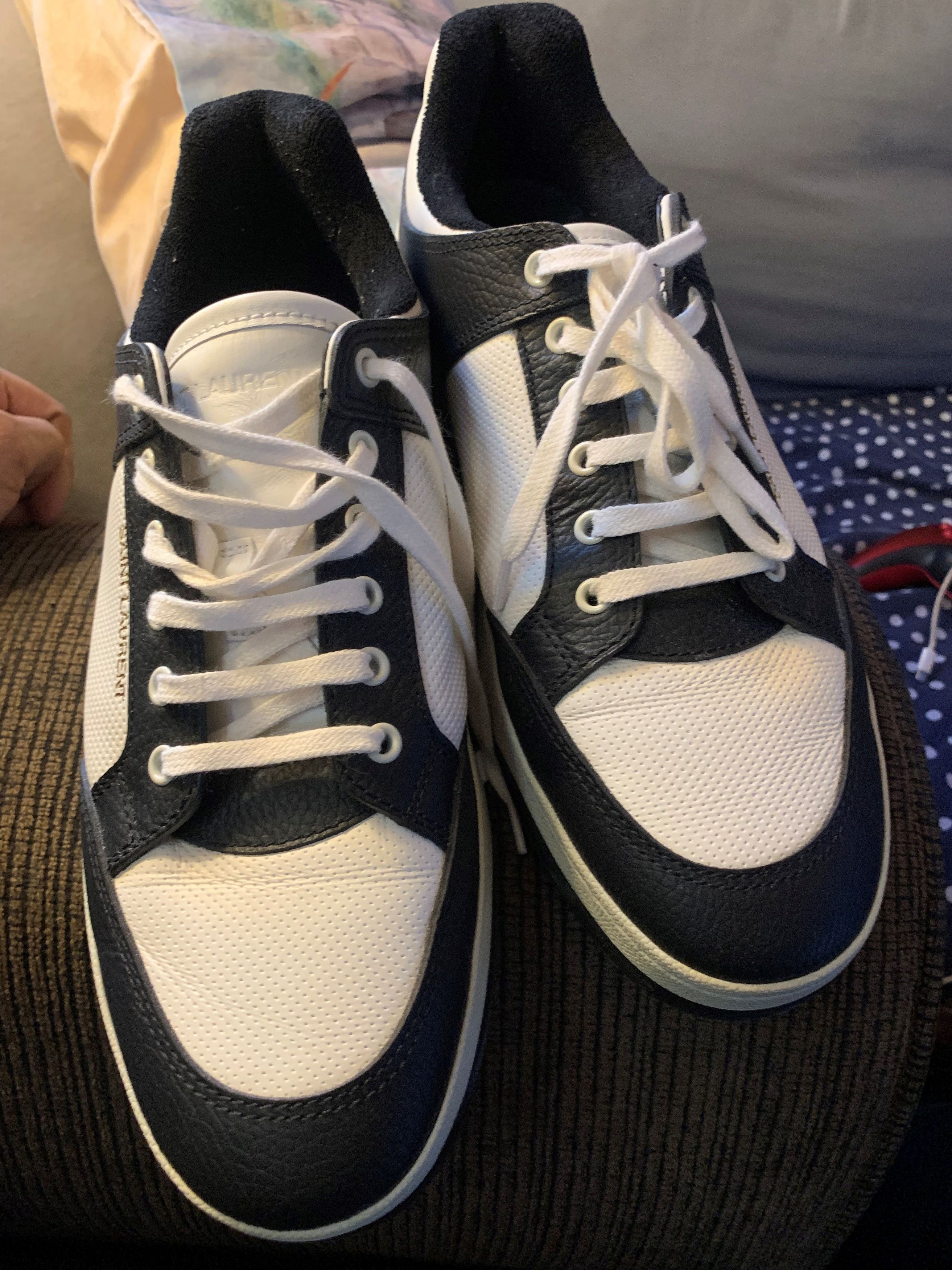 Saint Laurent Paris SL/61 Sneakers in Perforated Leather Size US 11.5 / EU 44-45 - 9 Thumbnail