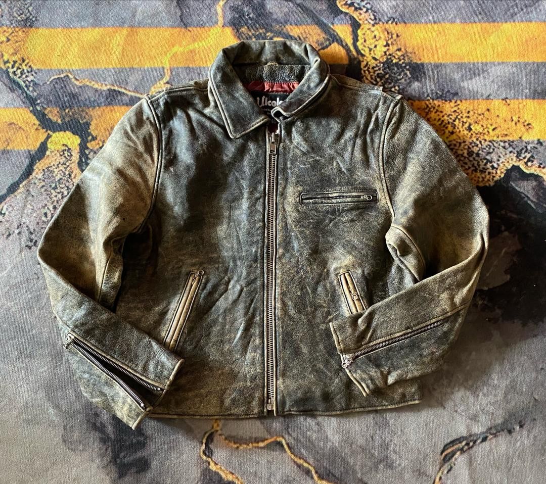 Japanese Brand 🔥 Rare Design 🔥 Ulcolow Leather Jacket Size US S / EU 44-46 / 1 - 1 Thumbnail