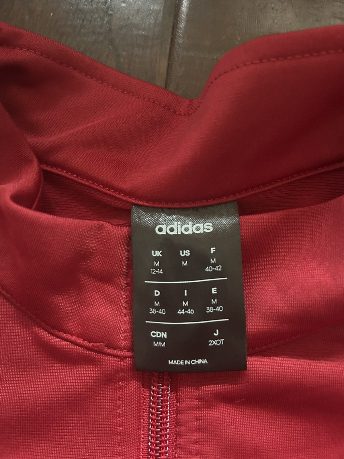 Adidas Y2K Stylish Adidas Track Coat Red and White Size US M / EU 48-50 / 2 - 4 Thumbnail