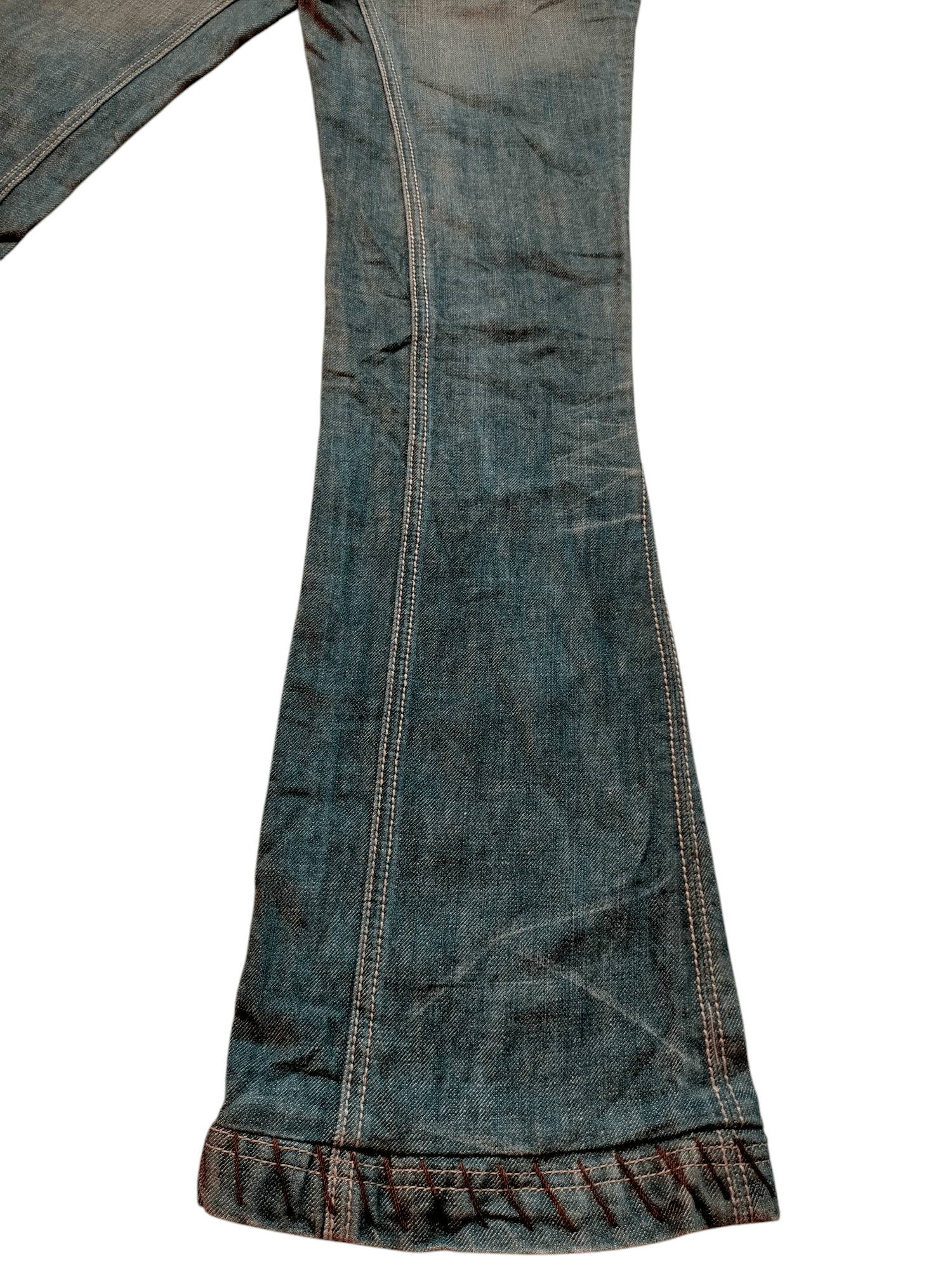 Hysteric Glamour Flare Jeans Antik Denim Embroidered Low rise Boot cut Denim Size US 28 / EU 44 - 13 Thumbnail