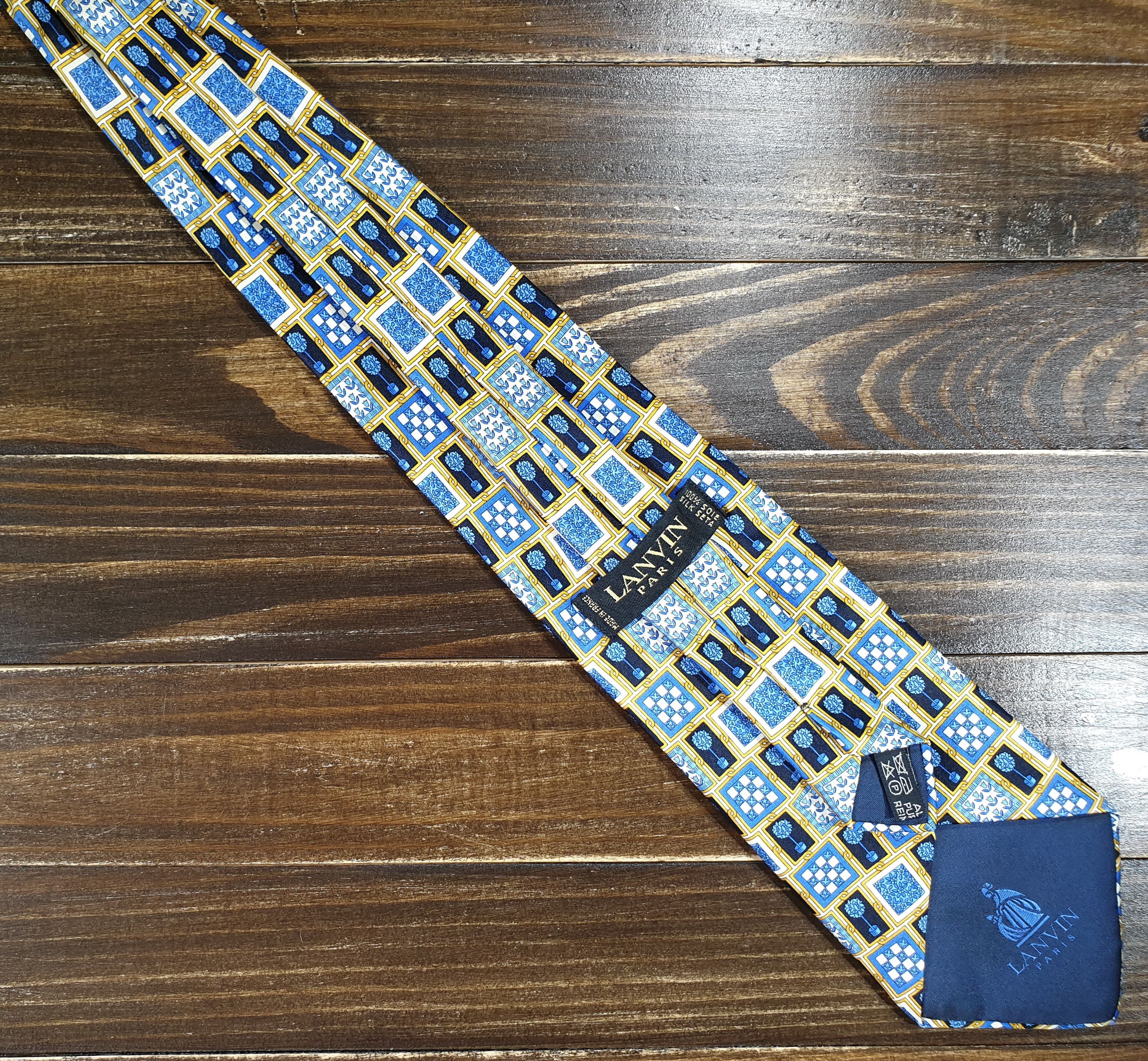 Lanvin Lanvin Silk Tie Flower Made In France Very Good Condition Size ONE SIZE - 21 Thumbnail