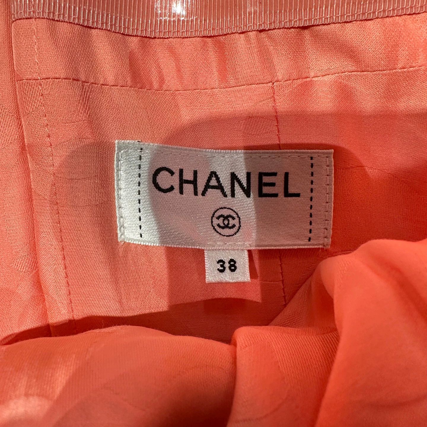 Chanel Chanel may209 Orange-Pink Lurex Strapless Top 38 Size S / US 4 / IT 40 - 3 Thumbnail
