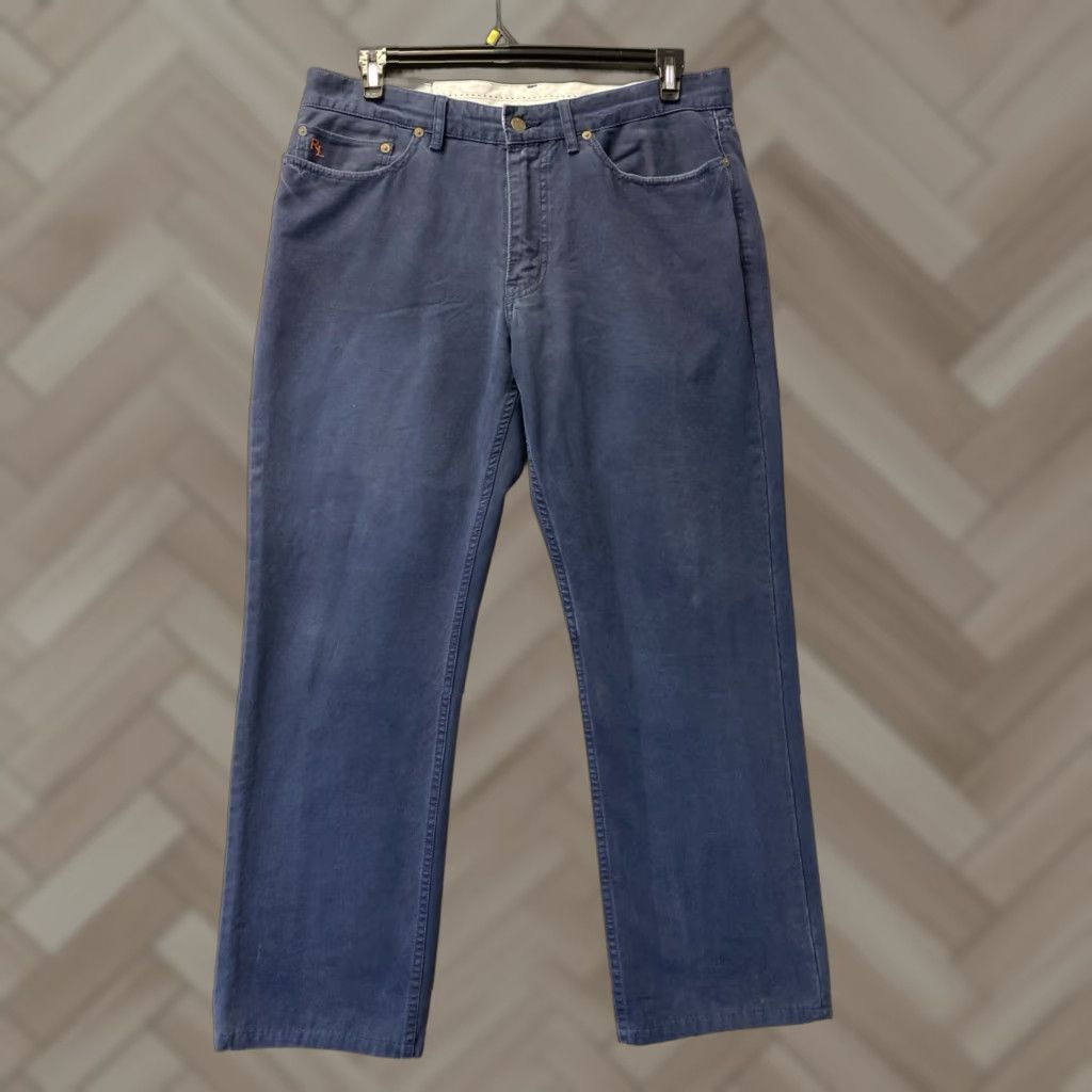 Polo Ralph Lauren VINTAGE Polo Ralph Lauren Jeans Pants Men 36x32 Navy Embroidered Twill /166-12 Size US M / EU 48-50 / 2 - 1 Thumbnail