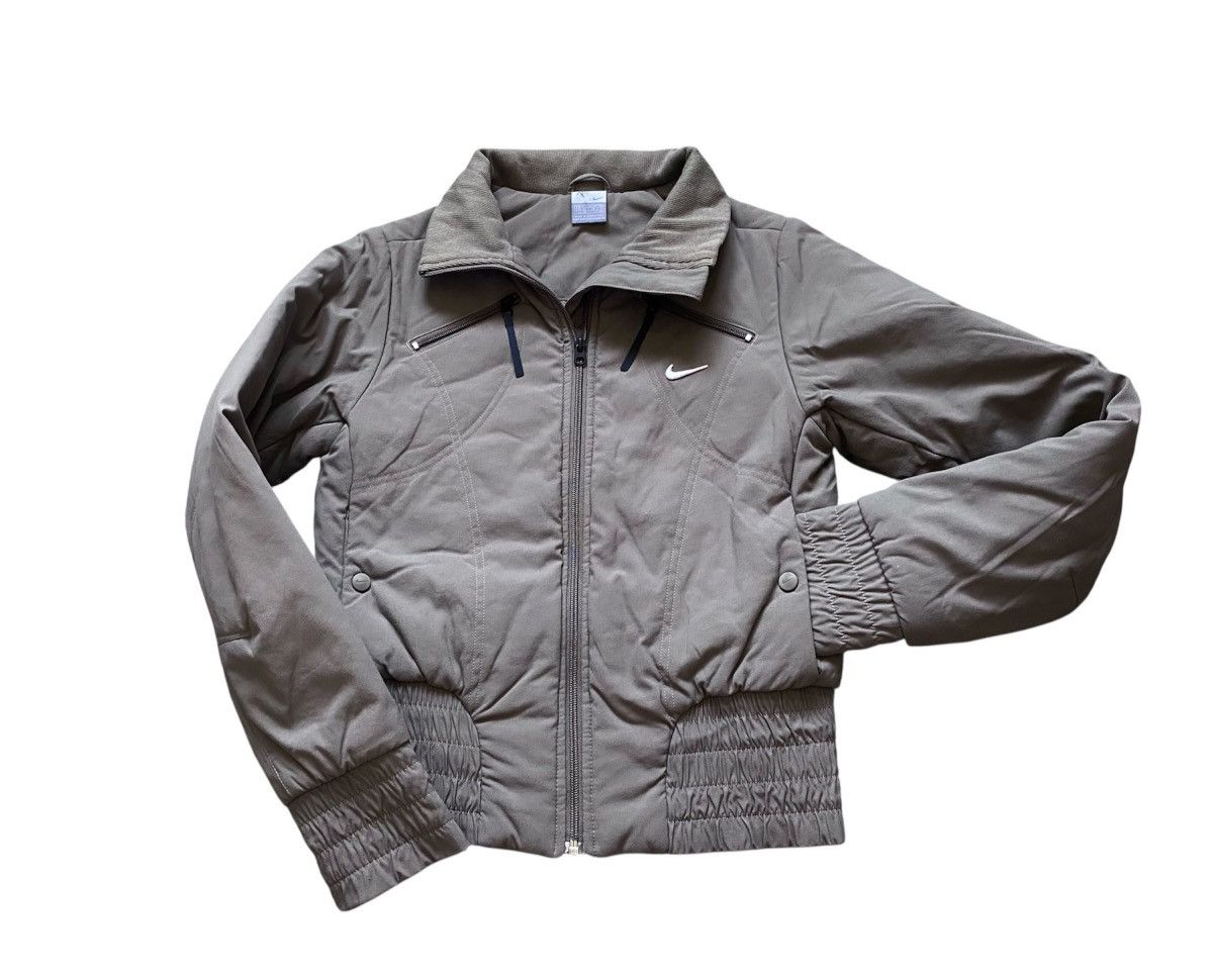 Nike Ws Y2K Vintage Nike Gray Light Zip Utility Jacket Streetwear Size M / US 6-8 / IT 42-44 - 2 Thumbnail
