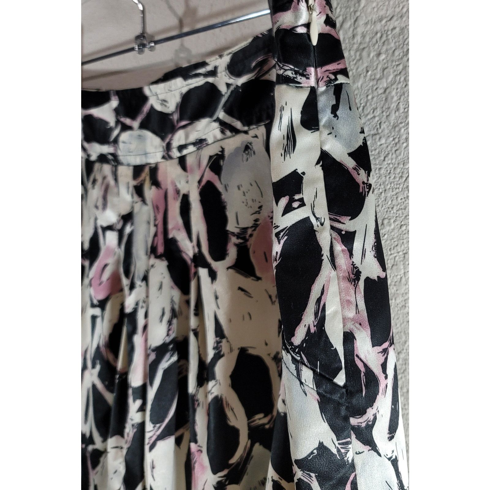 Harve Benard Harve Benard Pink Black Geo Print A-Line Knee Length Skirt 8 Size 30" / US 8 / IT 44 - 5 Thumbnail
