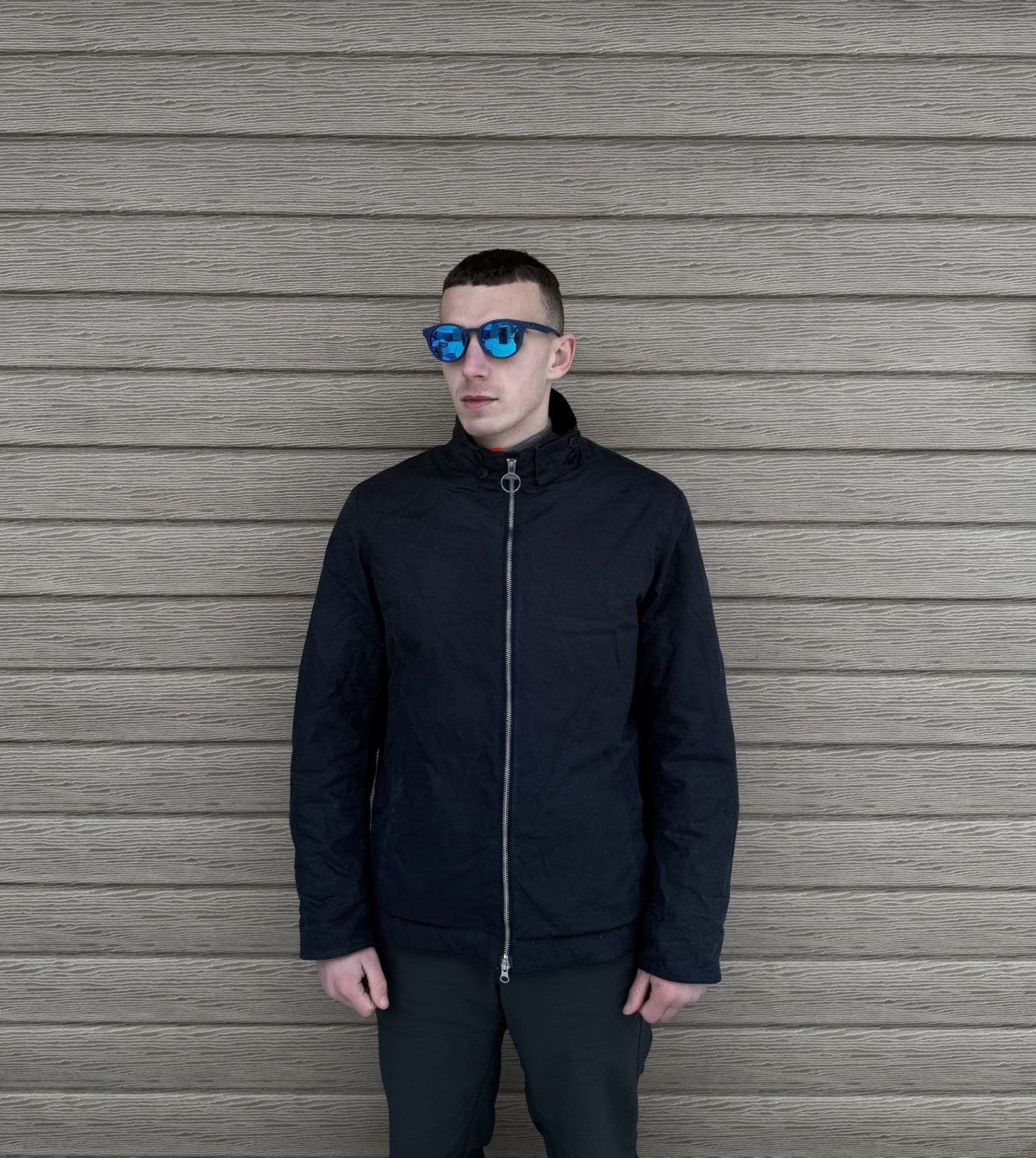 Barbour Barbour Barnby Wax Jacket Men M Black Waxed Cotton Coat Logo Size US M / EU 48-50 / 2 - 1 Thumbnail