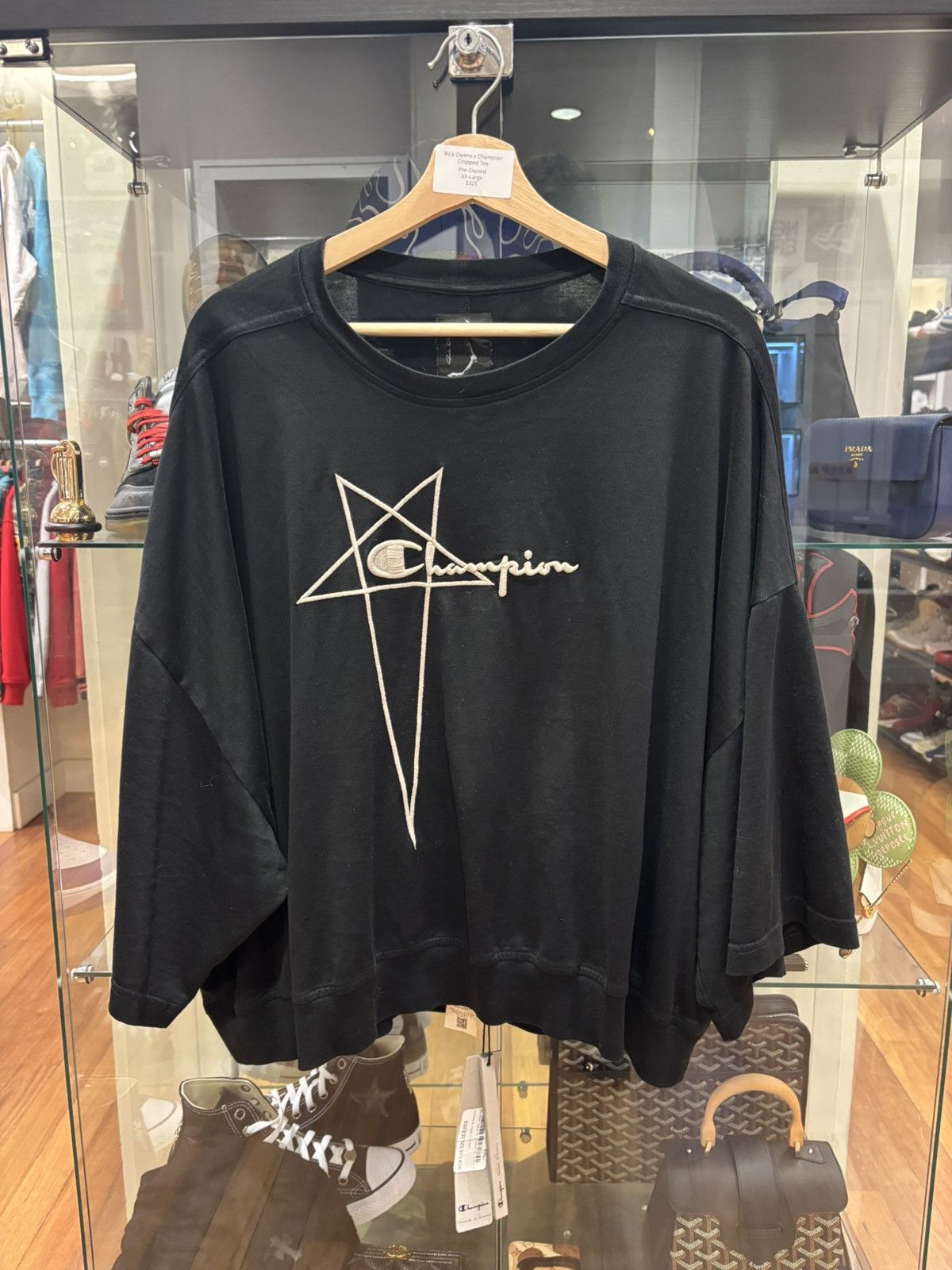 Champion × Rick Owens Rick Owens x Champion Cropped Tee Size US XXL / EU 58 / 5 - 1 Thumbnail