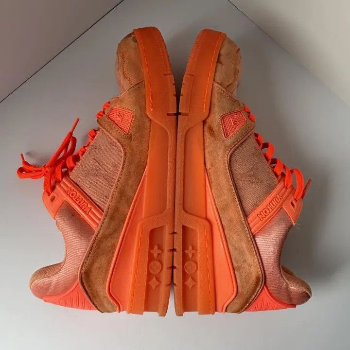 Louis Vuitton Virgil Abloh x Louis Vuitton Orange Trainer Sneakers -2508 Size US 8 / EU 41 - 7 Thumbnail