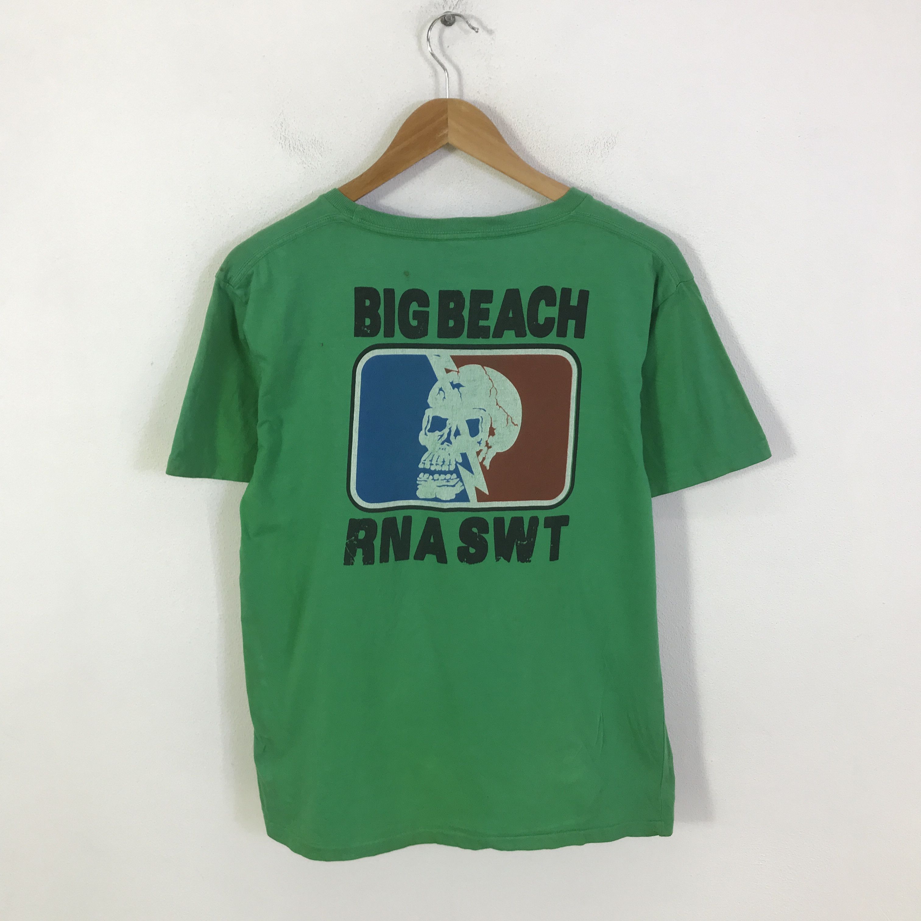 Japanese Brand Rna x big beach t-shirt K117B8 Size US M / EU 48-50 / 2 - 1 Thumbnail