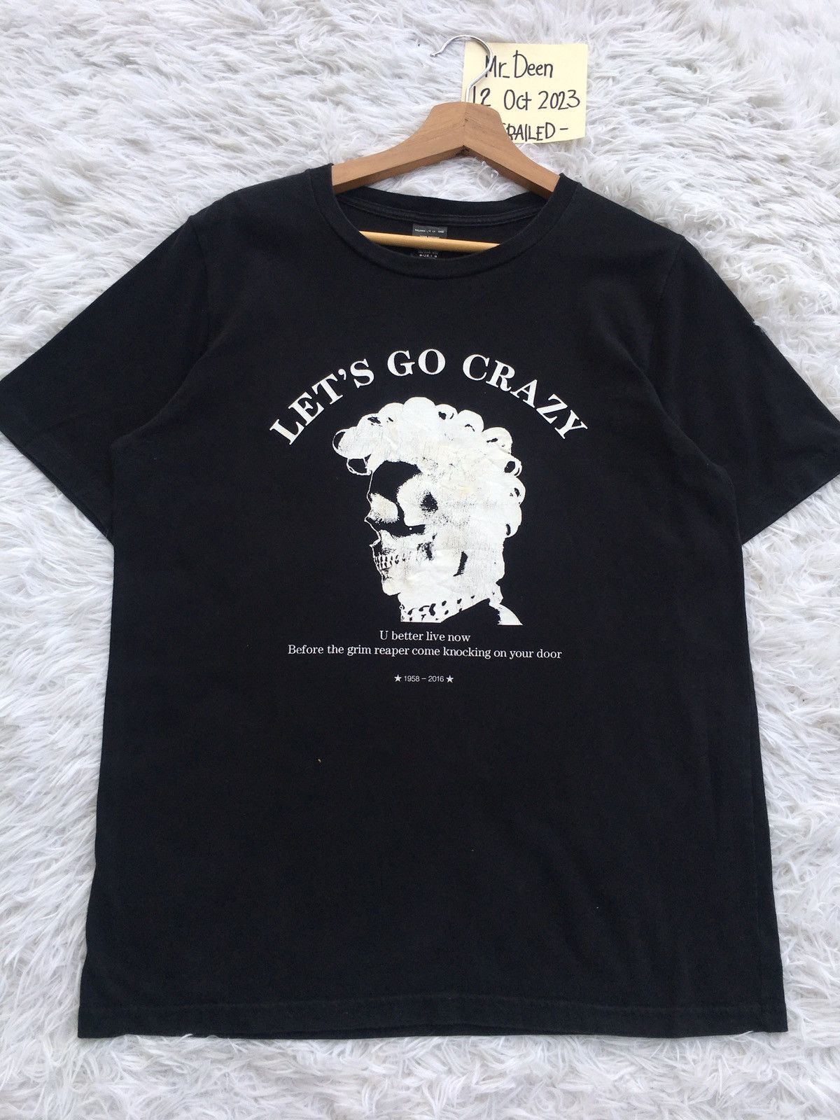 Number (N)ine Rare Vintage Number Nine Let’s Go Crazy Tshirt Size US M / EU 48-50 / 2 - 4 Thumbnail