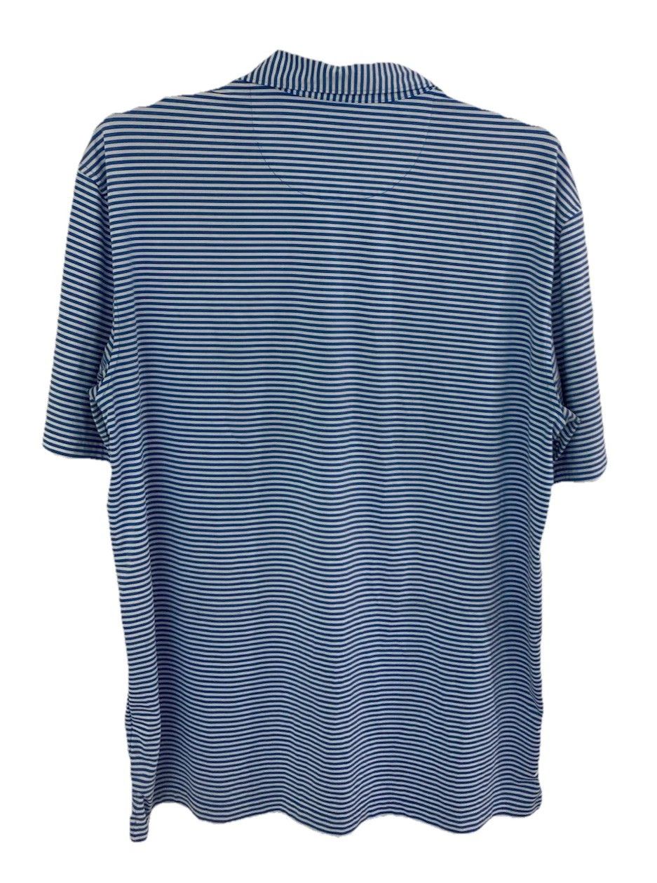Other Masters Tech Golf Polo Striped S/S Performance Blue Size XL Size US XL / EU 56 / 4 - 5 Thumbnail
