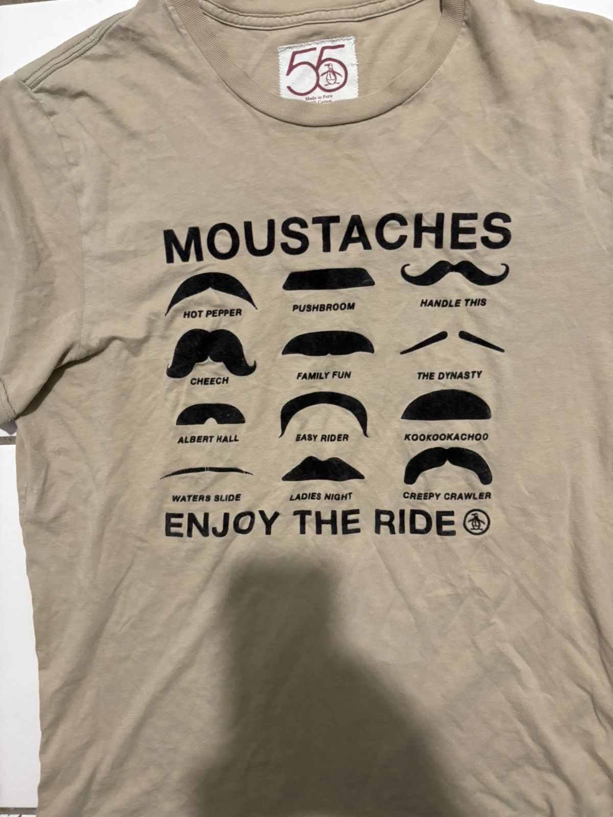 Original Penguin Moustache Enjoy The Ride Graphic Tee Size US S / EU 44-46 / 1 - 3 Thumbnail