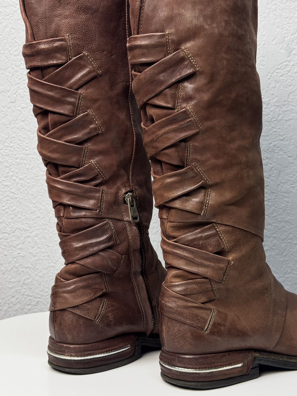A.S.98 A.S.98 vintage leather tall boots italy rick owens style Size US 9 / IT 39 - 7 Thumbnail