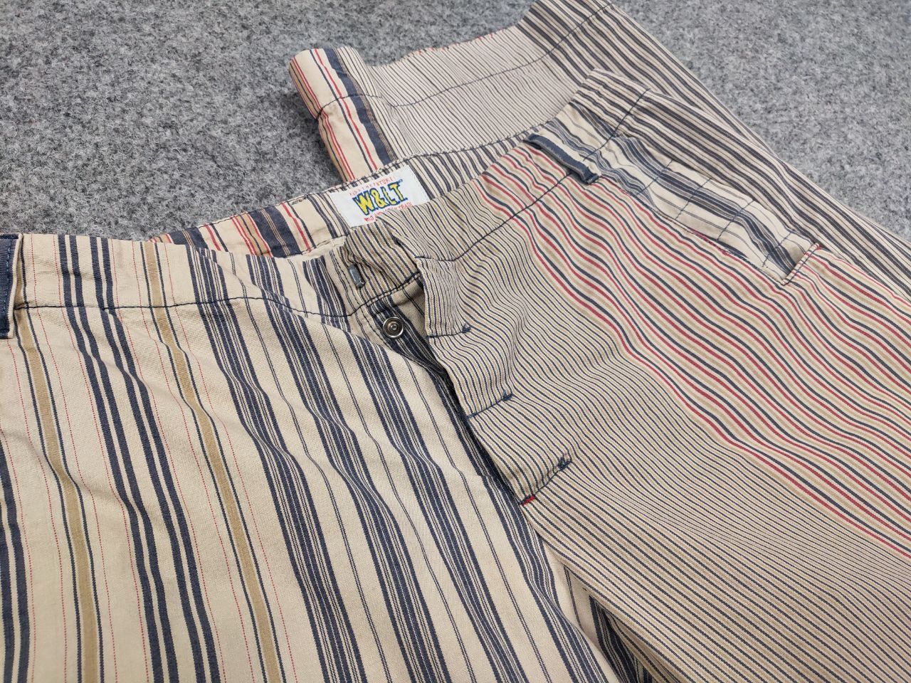 W&LT Vintage W&LT Walter Van Beirendonck Puk Puk Striped Pants Size US 34 / EU 50 - 16 Thumbnail