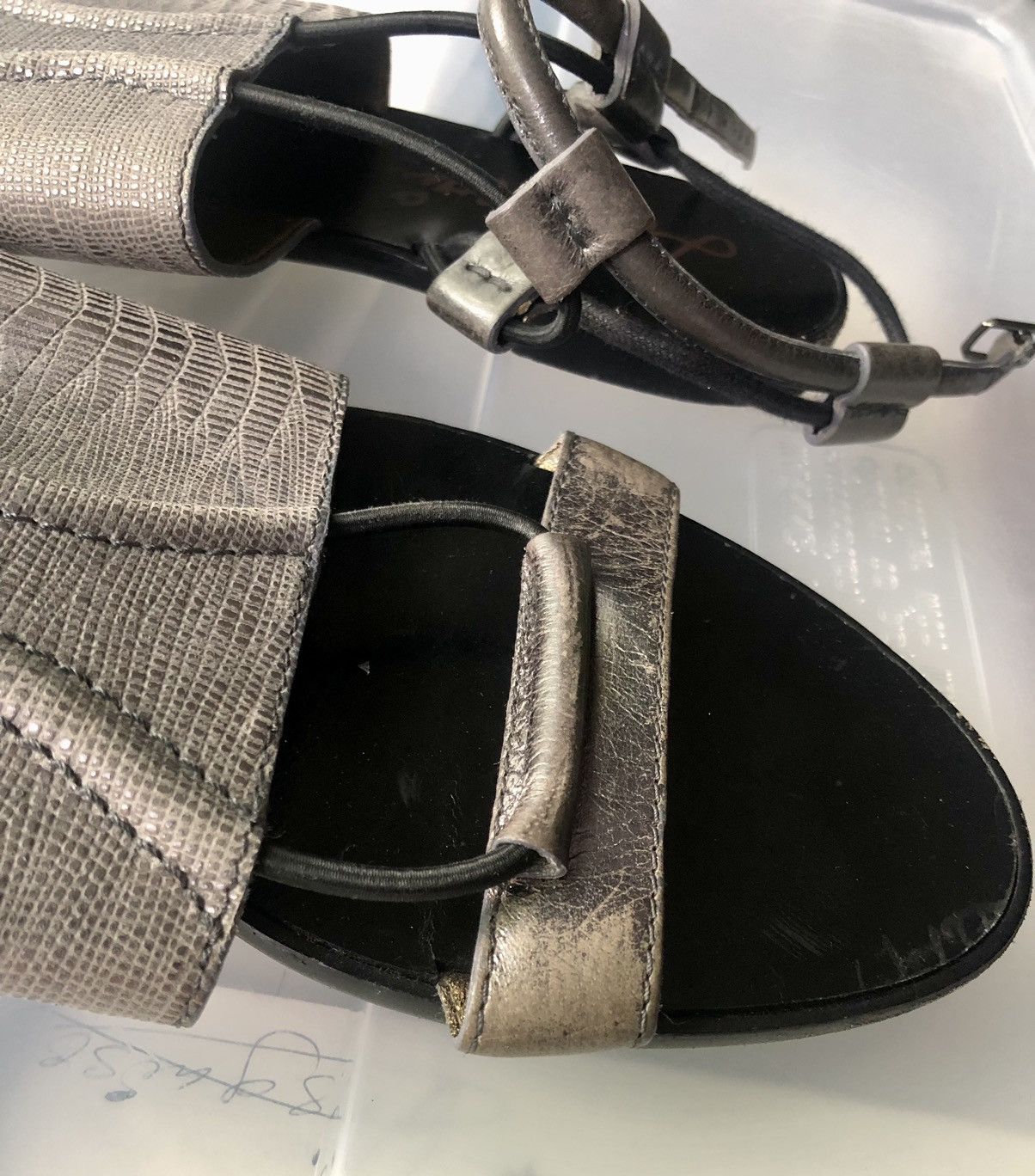 Lanvin Lanvin SS2011 Silver Leather Gladiator Sandals Size US 9.5 / IT 39.5 - 11 Thumbnail