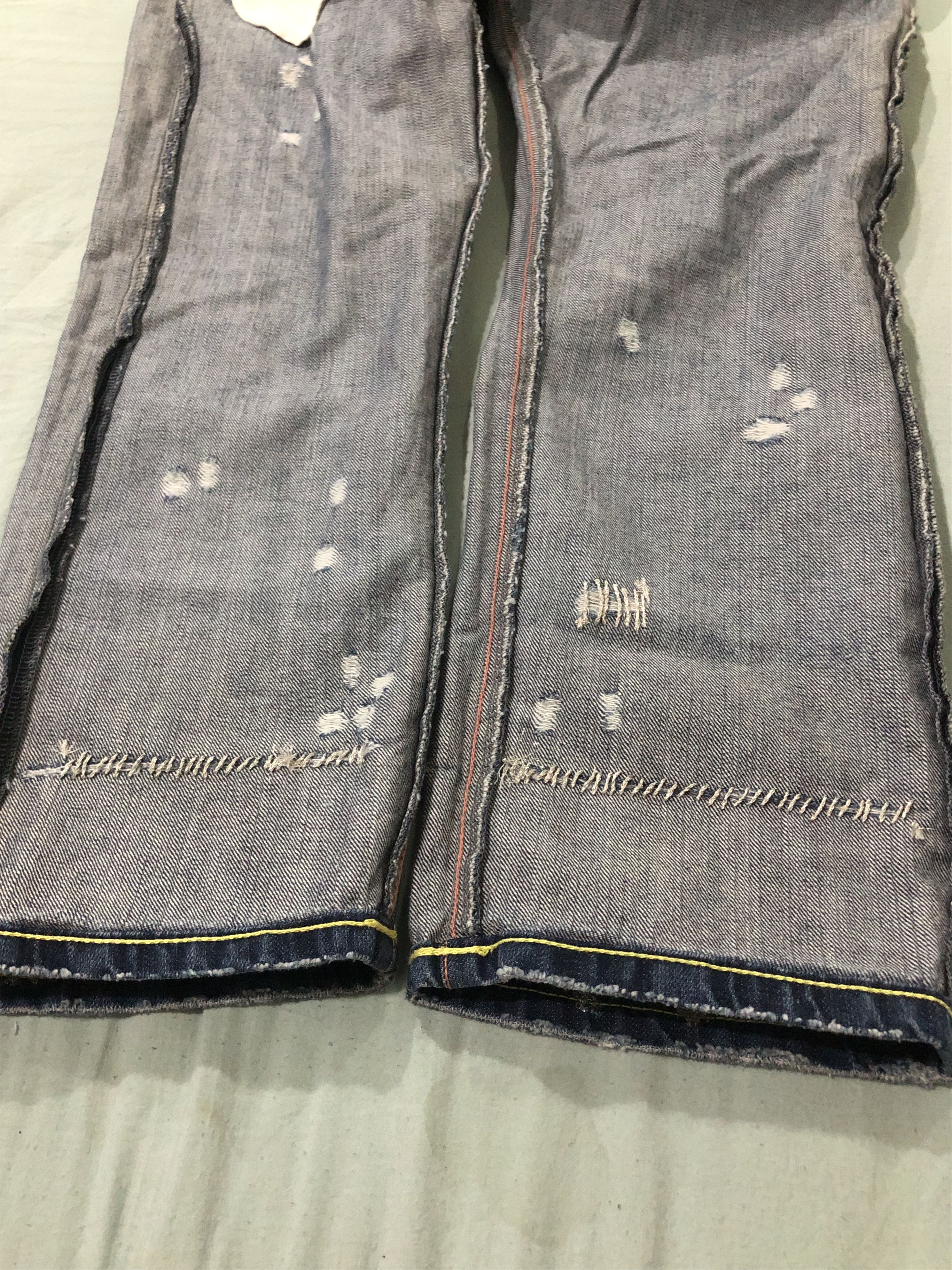 Tsumori Chisato Vintage Tsumori Chisato Artistic Distressed Jeans Size 31" - 12 Thumbnail