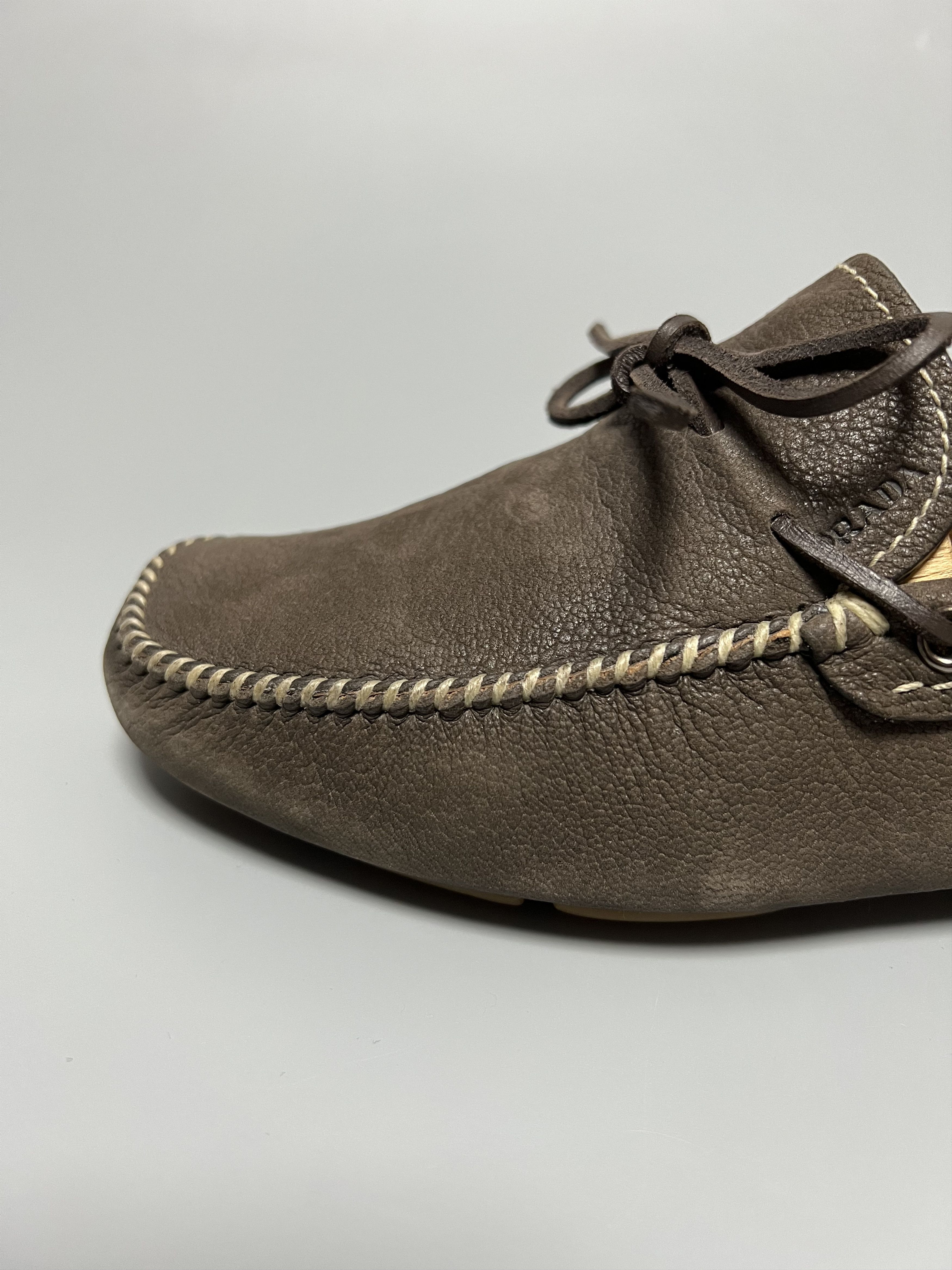 Prada Prada Vintage Brown Leather Loafers Moccasins Size US 7.5 / EU 40-41 - 8 Thumbnail