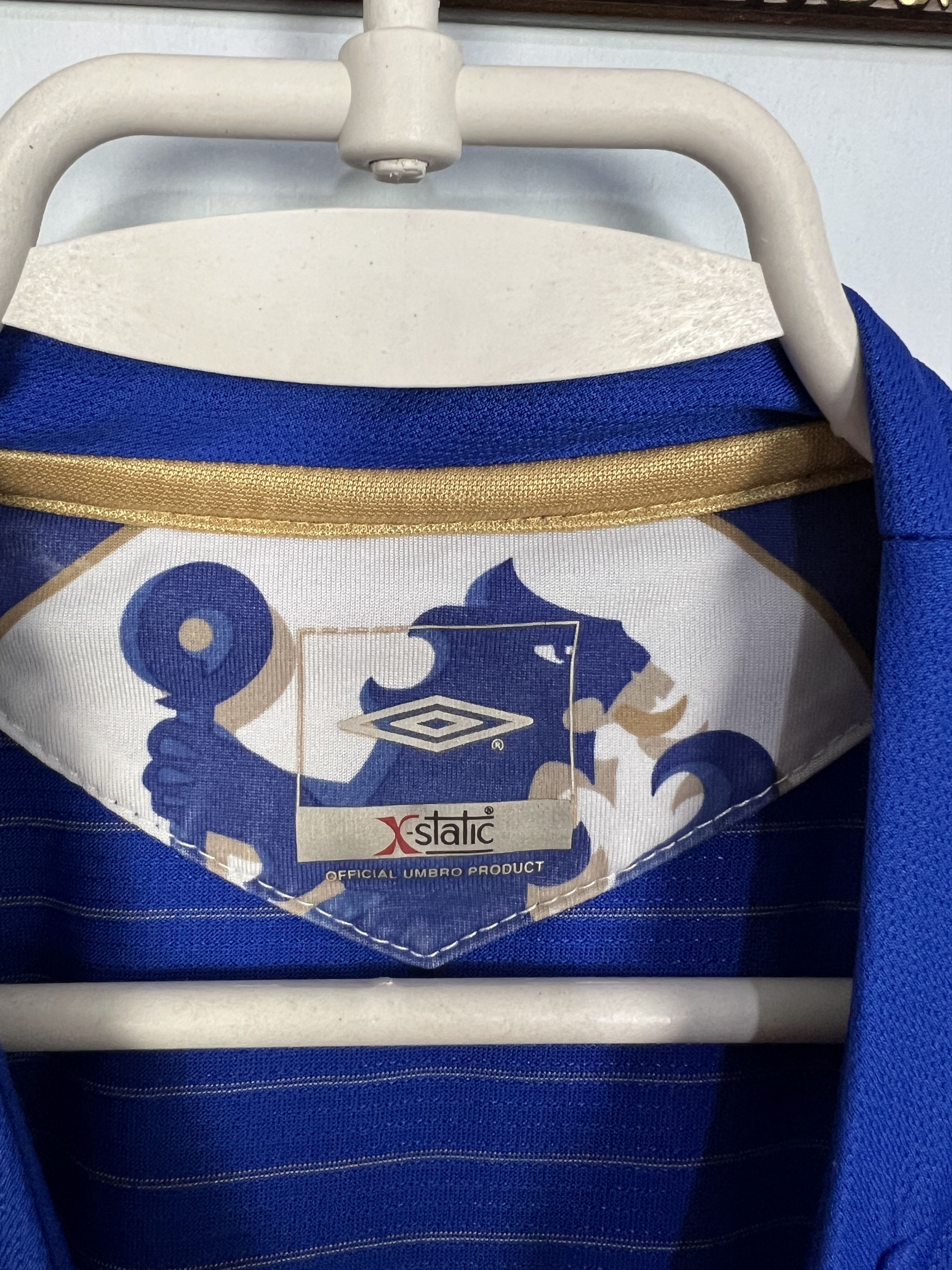 Umbro Chelsea football shirt 2005 Soccer Jersey Blue Trikot XS Size US XS / EU 42 / 0 - 9 Thumbnail